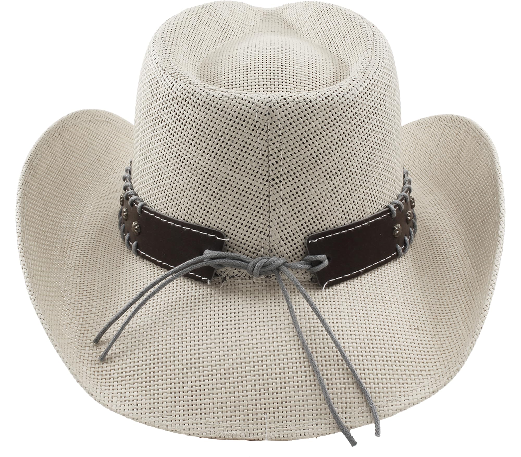 Sombrero Vaquero de Paja Fuerte Diseño Estampado Americano, Gorro Vaquero Cowboy Western del Oeste, Disfraz Carnaval Halloween Hombre Mujer Talla Única 58-59cm