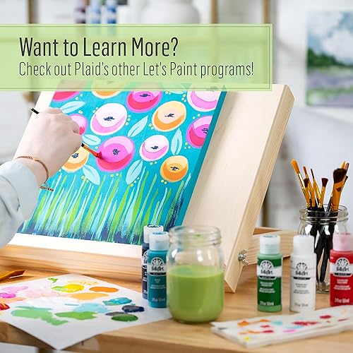 Miniatura 10 de FolkArt Art Talk with Andy - Kit para principiantes, 27 piezas, incluye 15 mate y 2 multisuperficie 10, 96420 juego de pintura y pinceles