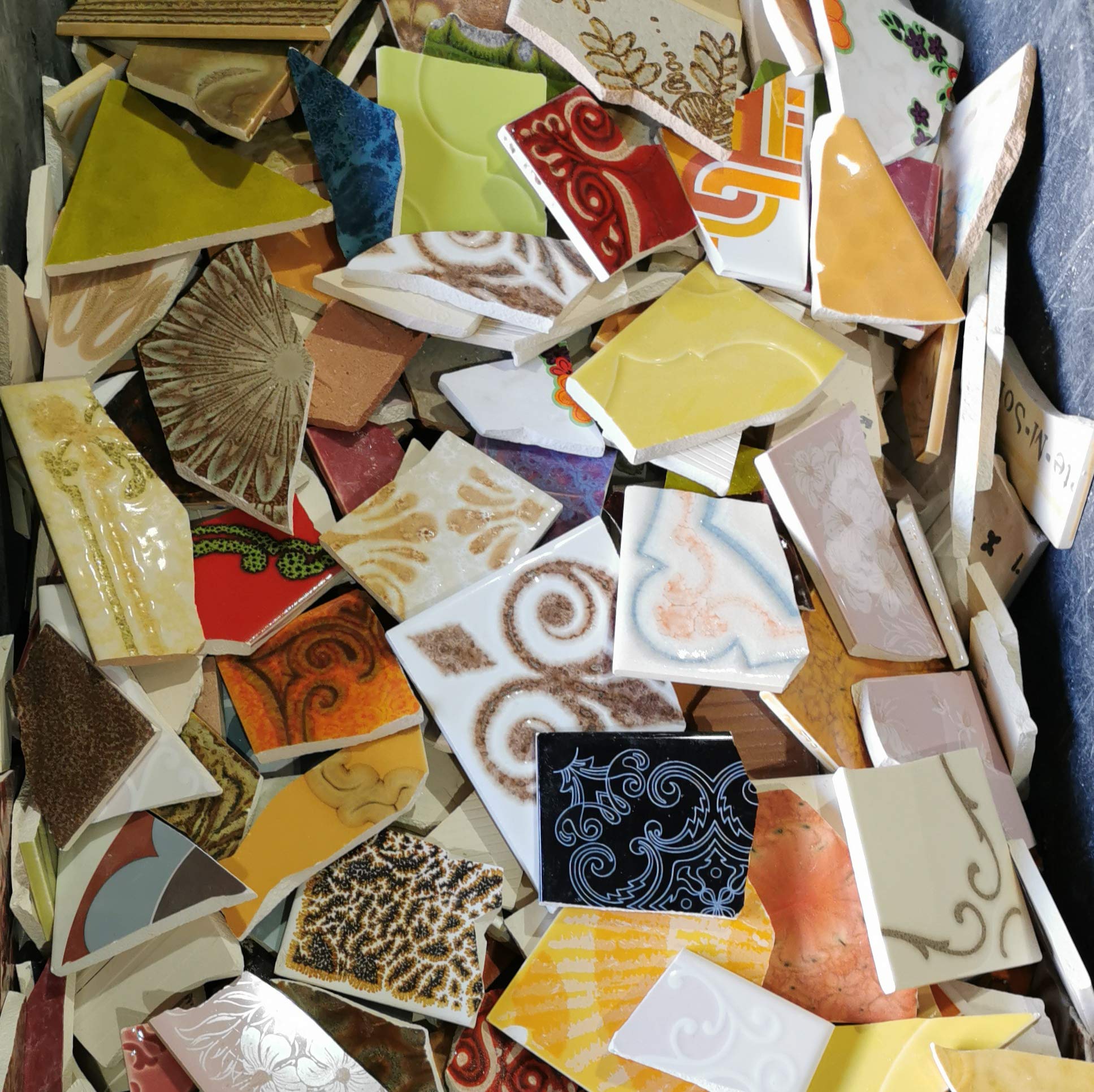 Retrofliesen Fliesenbruch 3kg Buntmix alte Fliesen