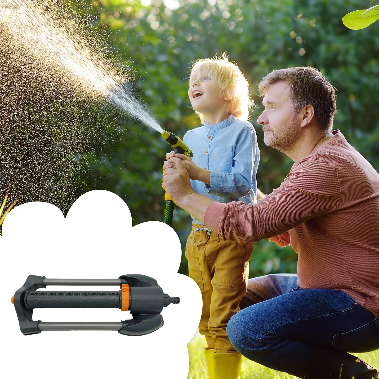 Irrigatori Da Giardino E Prato Attrezzo Da Giardino Oscillante Di | Irrigatore Per Innaffiatura Del Tappeto Erboso Per Esterno, Serra, Fattoria, Paesaggio, Aiuola Rialzata, e Cantiere