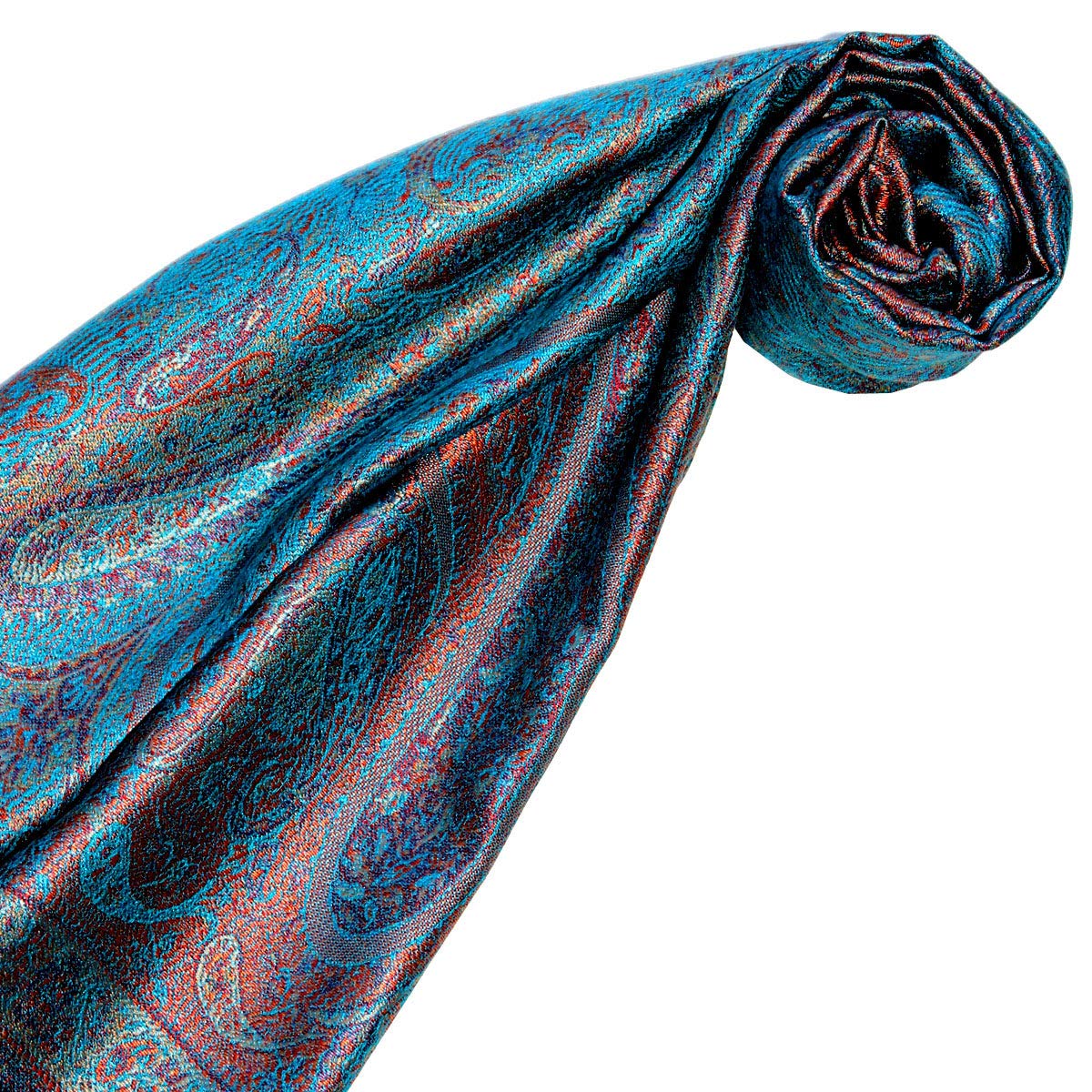 Lorenzo Cana Seidenschal für Männer Schal 100% Seide gewebt Herrenschal elegant Paisley Muster Ton in Ton