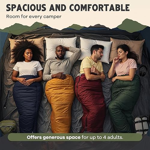 Miniatura 4 de CloudCamp - Tienda de campaña inflable para 6 personas con protección UV, tela Oxford impermeable, tienda de campaña glamping de configuración