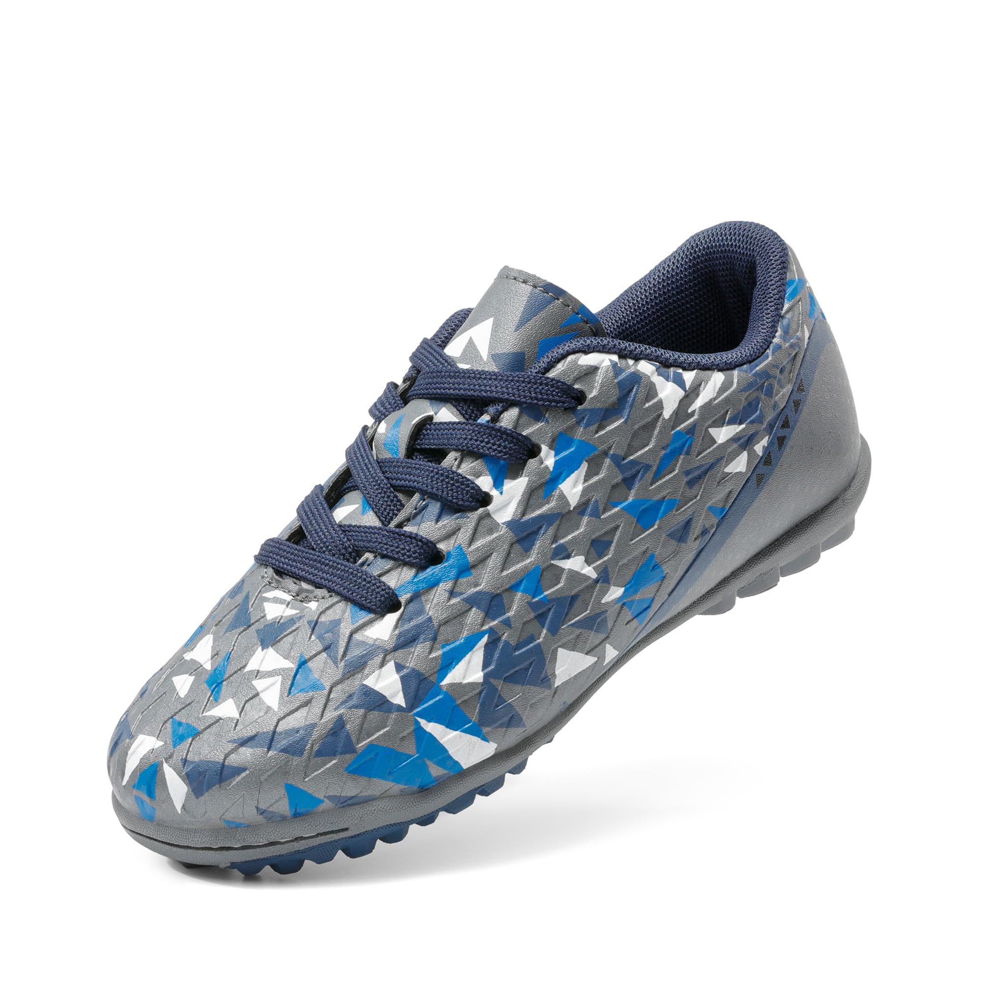 DREAM PAIRS Boys Girls Turf Indoor Soccer Shoes Lace Up Cleats for Little/Big Kid