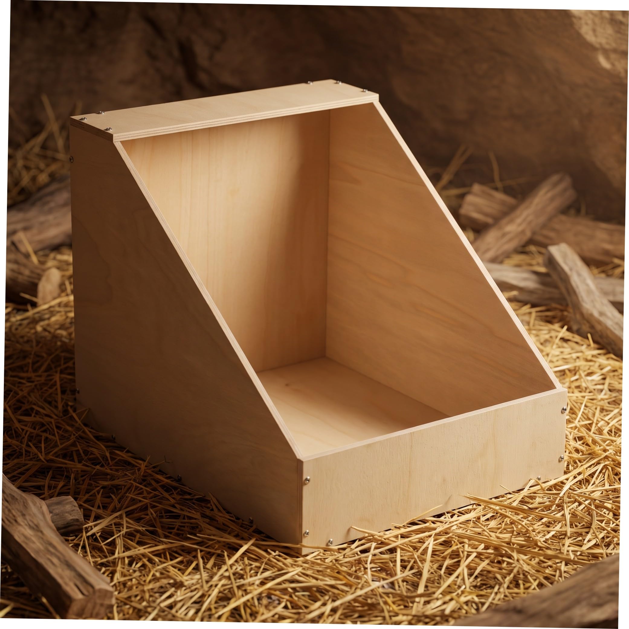 Kaninchen Nistkasten 37x22x21cm mit Tunnel Eingang
