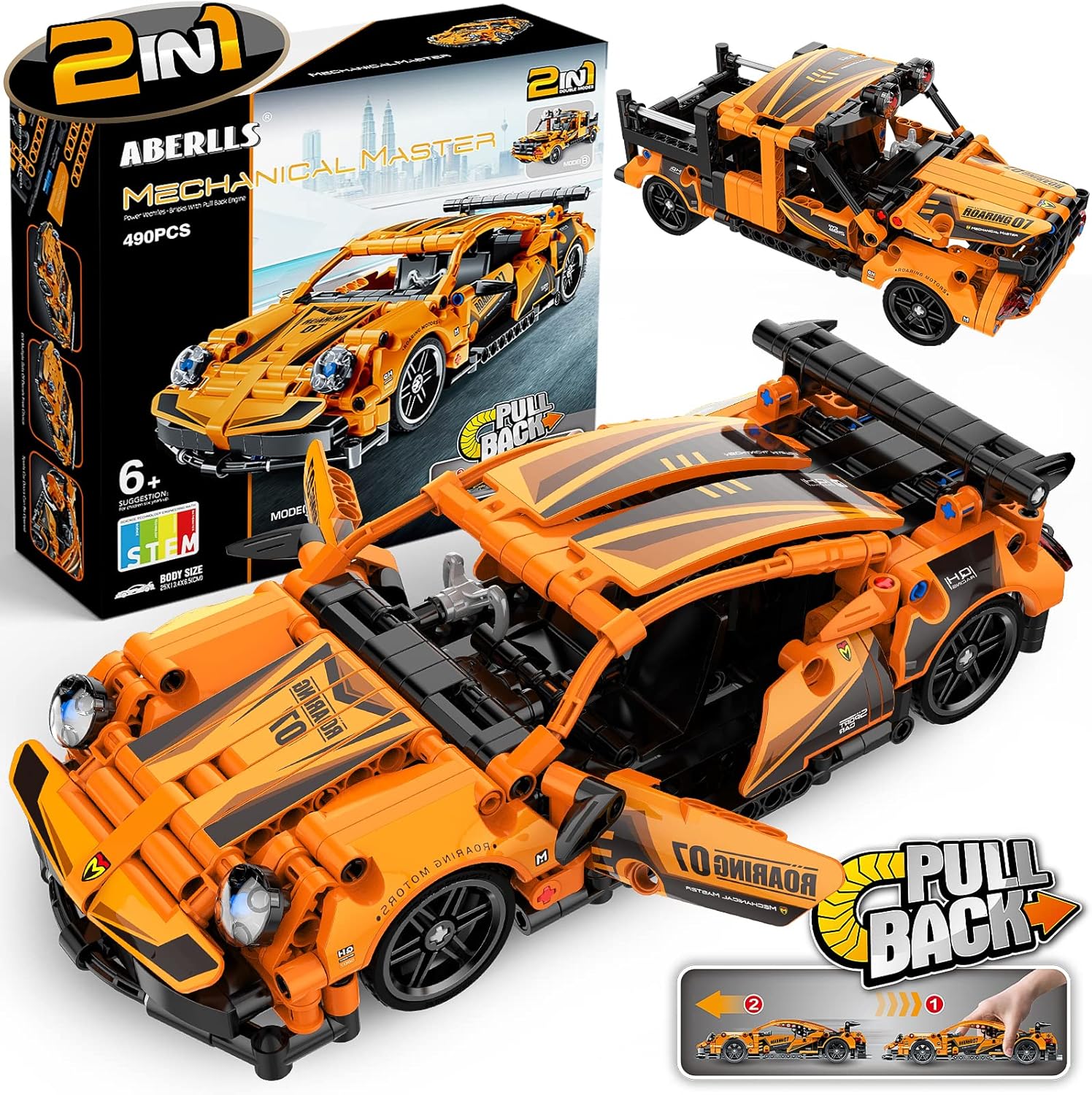 STEM Car Toy Building Toy Gift for Age 10 11 12 Year Old