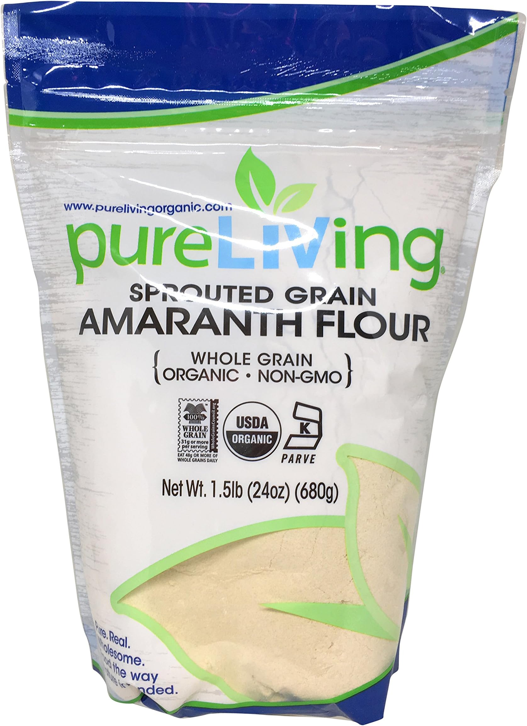 Pure Living Liv Organic Sprouted Amaranth Flour - 24 oz
