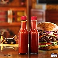 Vista 6 de Botella de vidrio, botellas de salsa picante, botellas Woozy vacías de 3 onzas, 30 juegos con cápsulas retráctiles, insertos de gotero, tapas