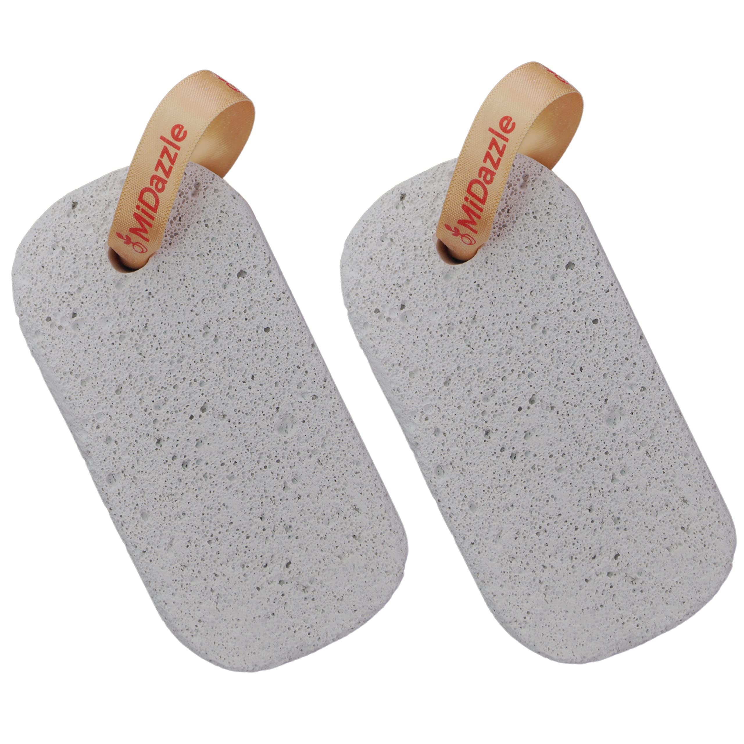 Midazzle Capsule Shaped Pumice Stone (White) - Pack of 2