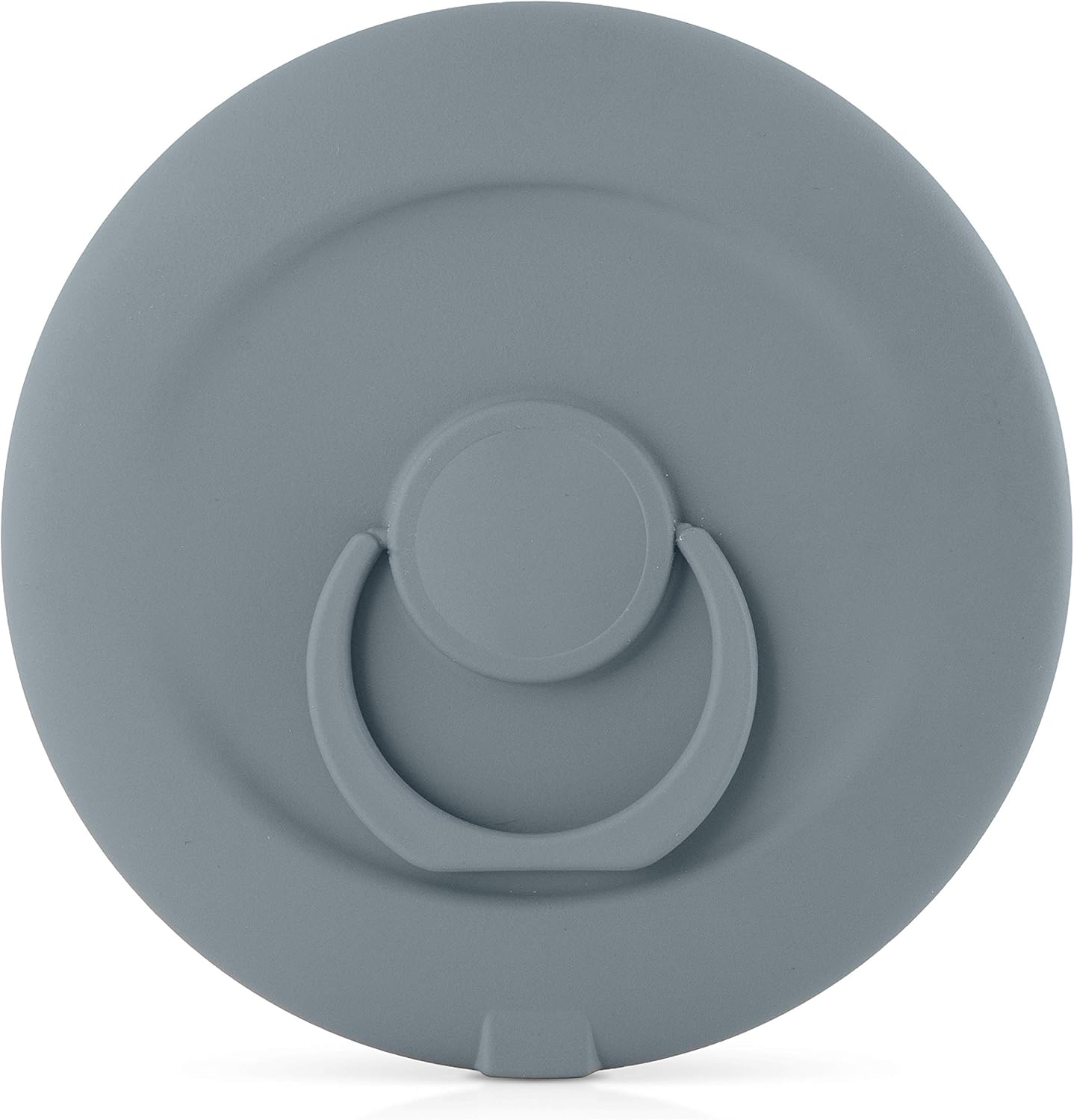 തിരികെ view of the Zadro LED mirror showing the finger ring grip folded flat.