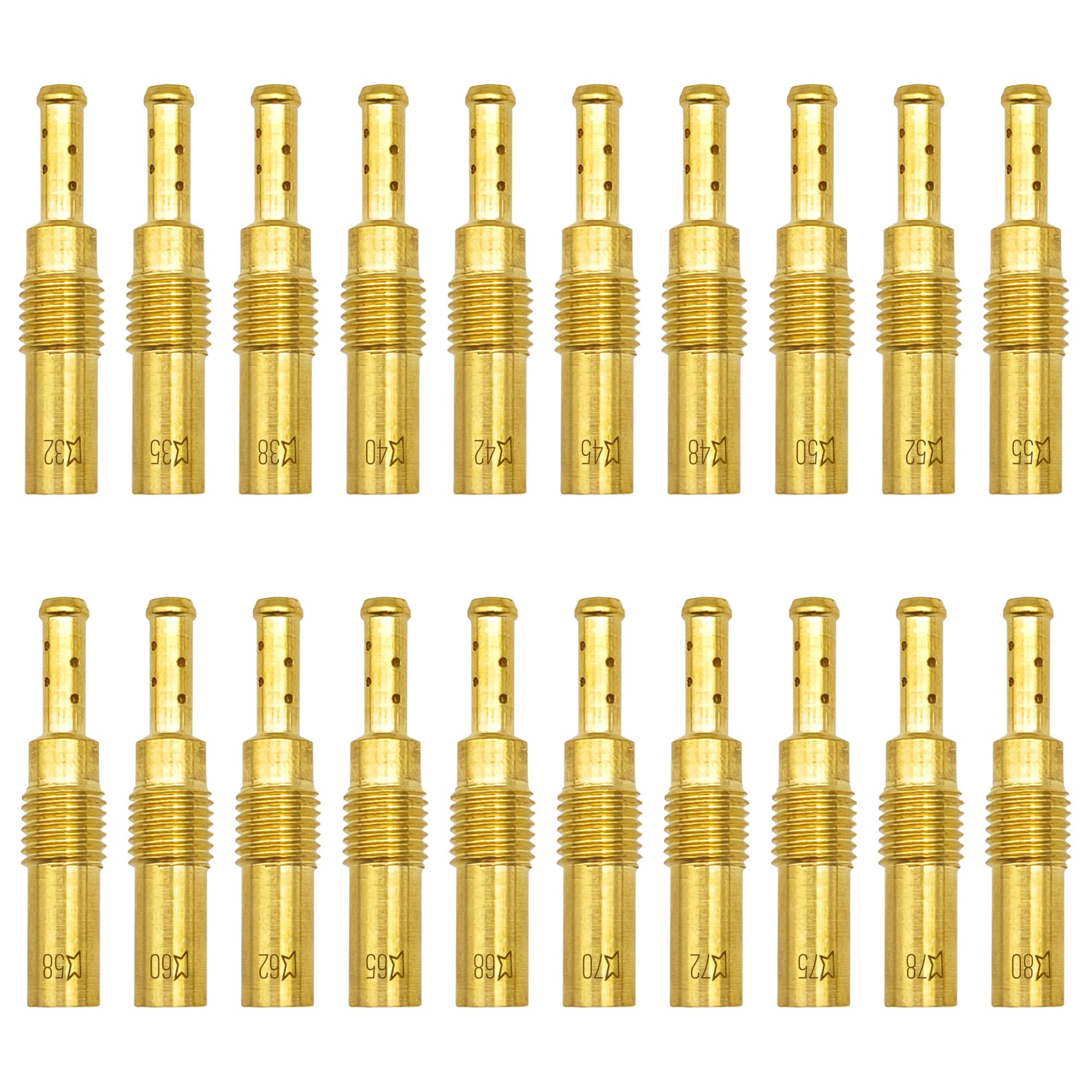 Slow Pilot Jet Kit for Keihin Nibbi FCR-MX PE PJ PWK Carburetors N424-21 20Pcs