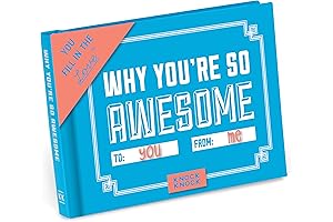 Knock Knock Why You're So Awesome Fill in the Blank Book Gift...