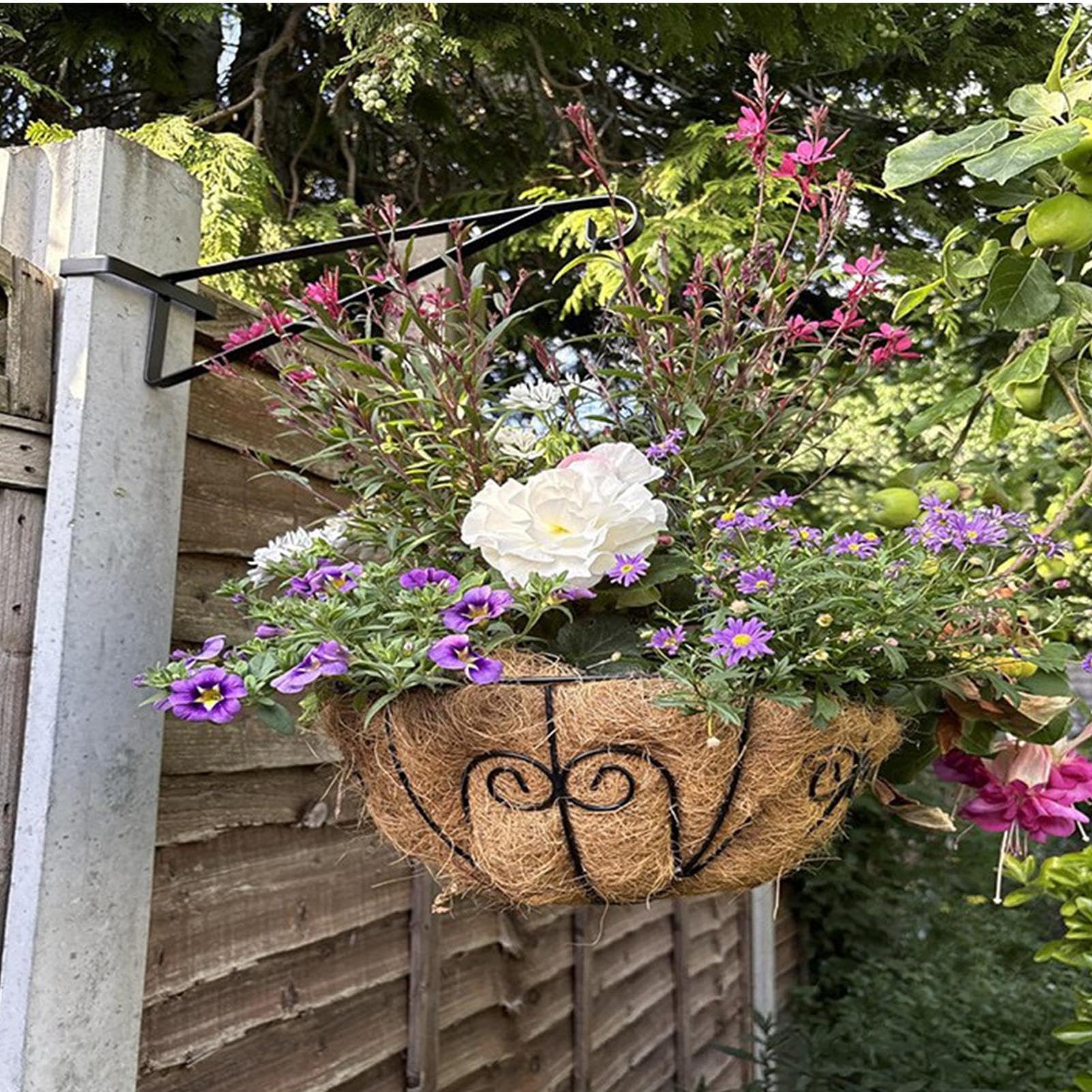 Générique Crochet Pour Lot De 4 Crochets Métalliques Pour Jardinière 38 Cm