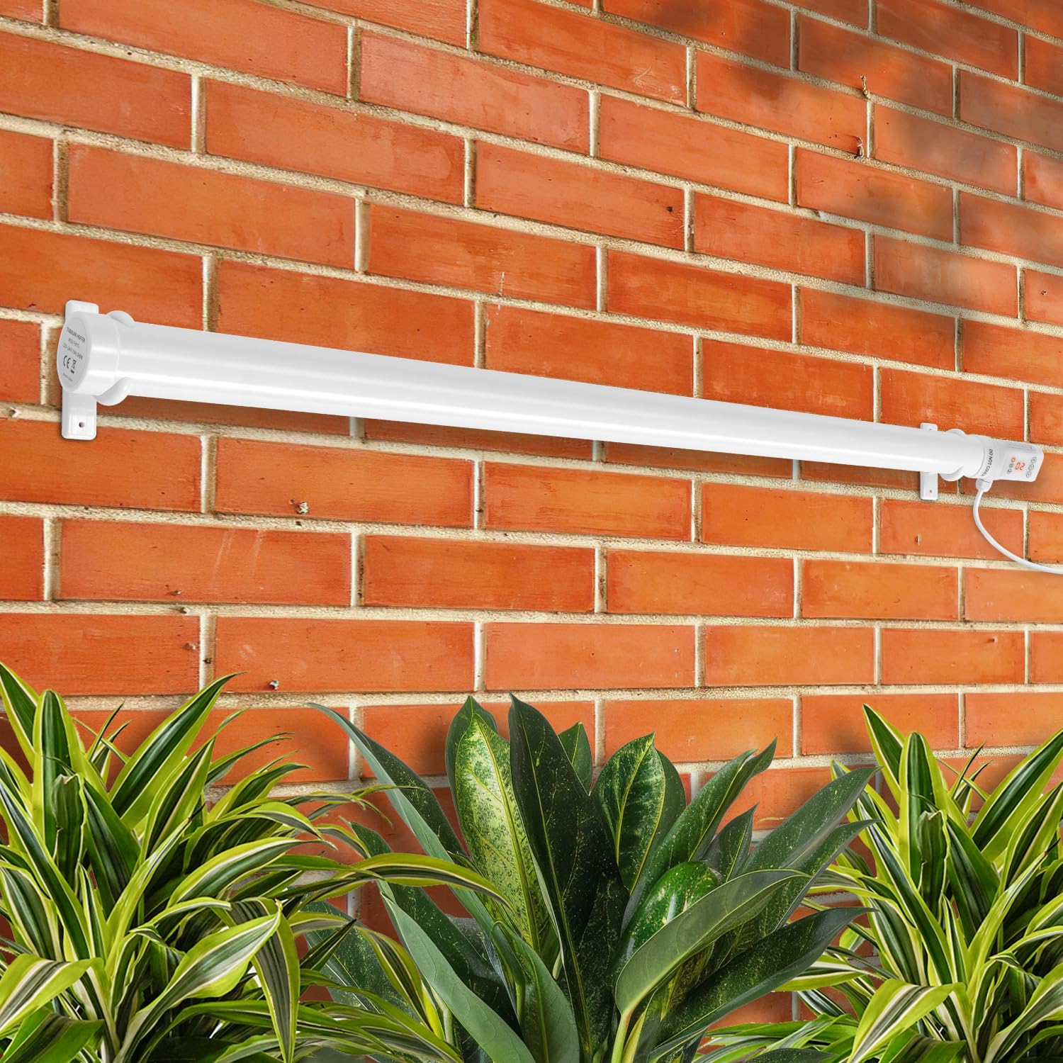 Riscaldamento per serra, 240 W, con timer, 125 cm, protezione antigelo per
