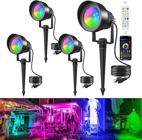 Miniatura 8 de T-SUN Iluminación exterior del atardecer al amanecer, luces de poste de bandera con fotocélula de encendido y apagado automático, impermeables, LED