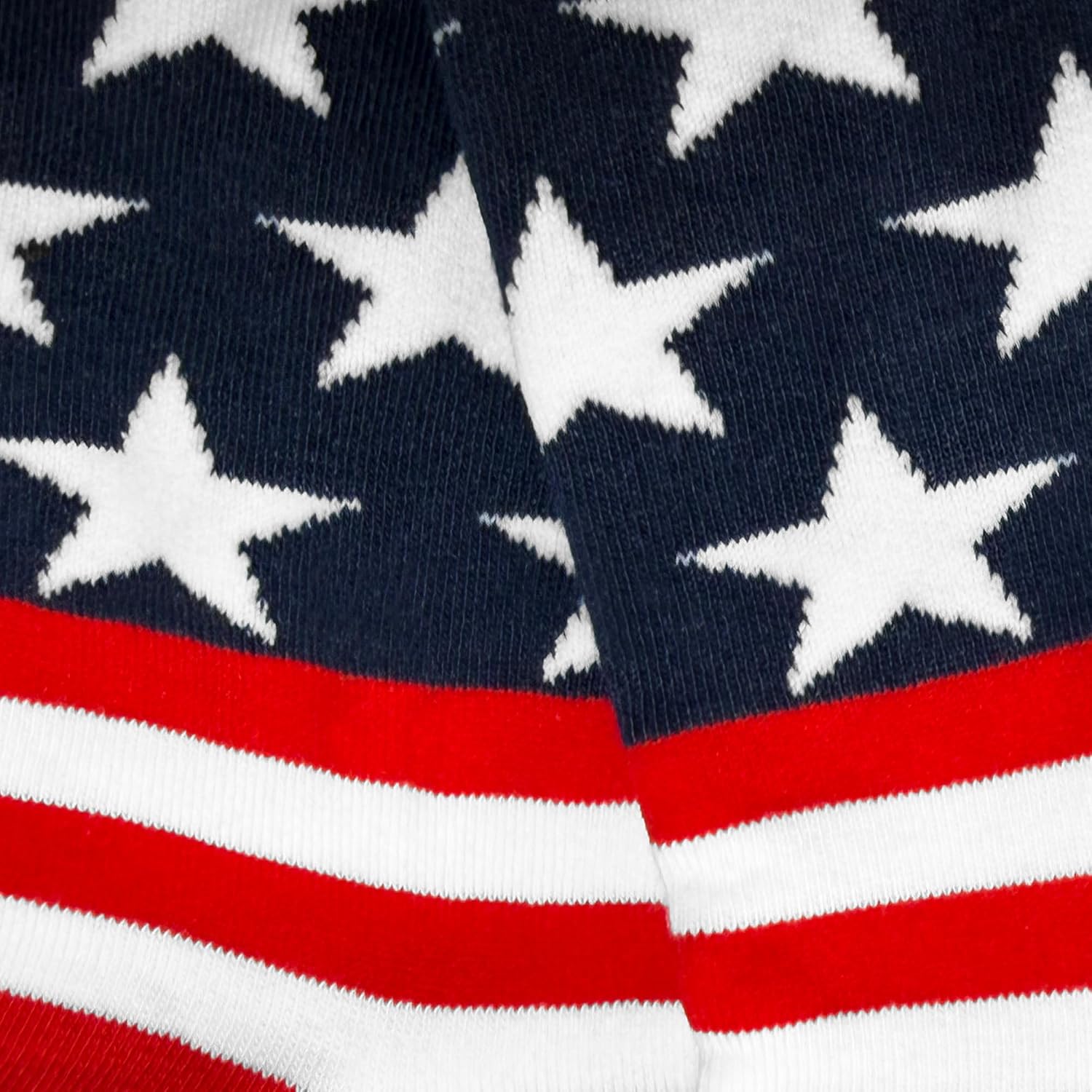 Women's American Flag Socks - Patriotic Novelty Dress Socks, Seamless Toe, Soft Combed Cotton