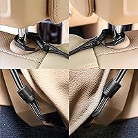 Vista 4 de 3-Layer Car Mesh Organizer, Seat Back Net Bag, Barrier of Backseat Pet Kids, Cargo Tissue Purse Holder, Driver Storage Netting Pouch（Upgrade Stretch