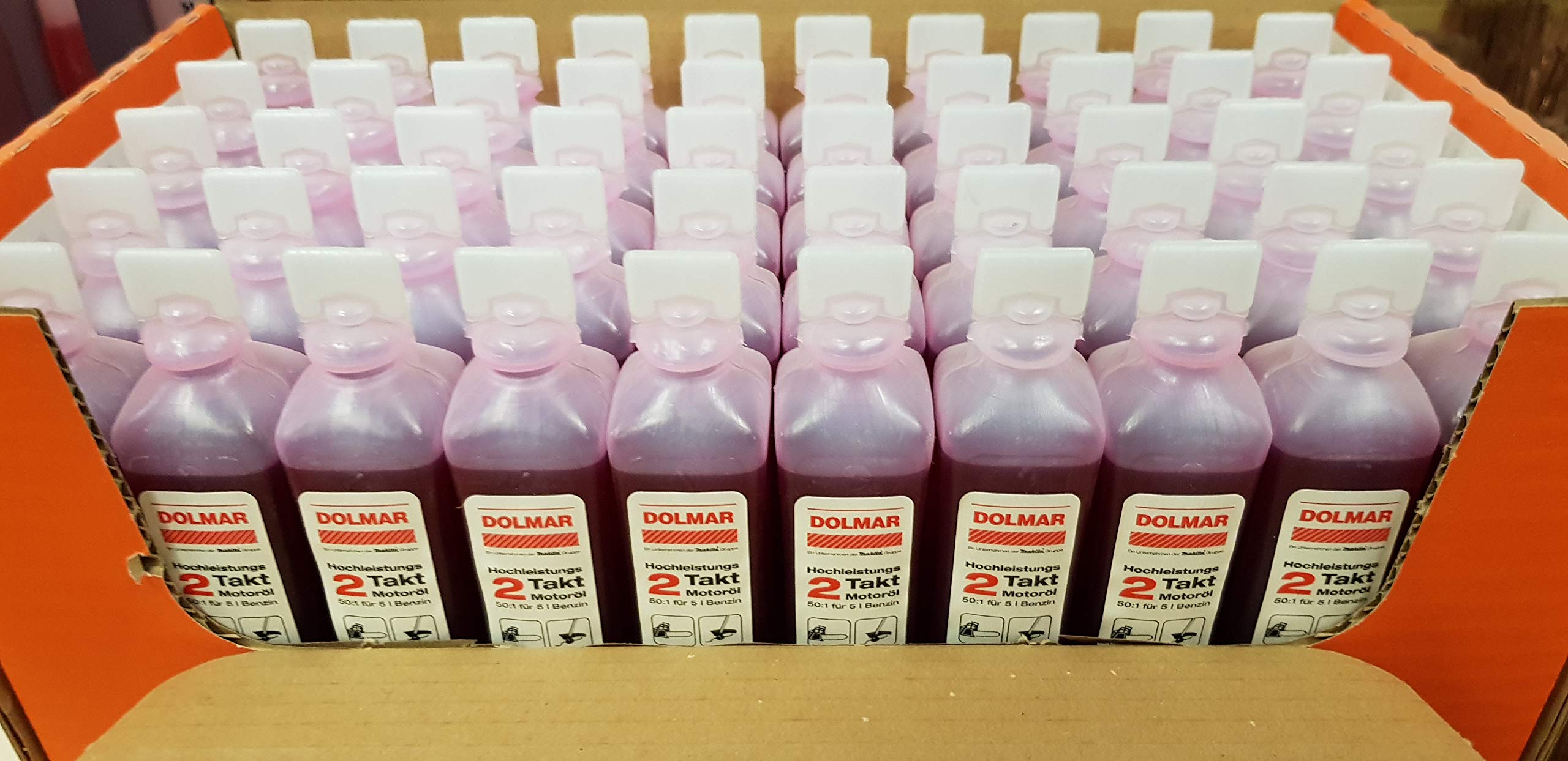 50 x 100 ml Motoröl für 2-Takt-Motoren 50:1 = 100ml für 5 Liter Benzin