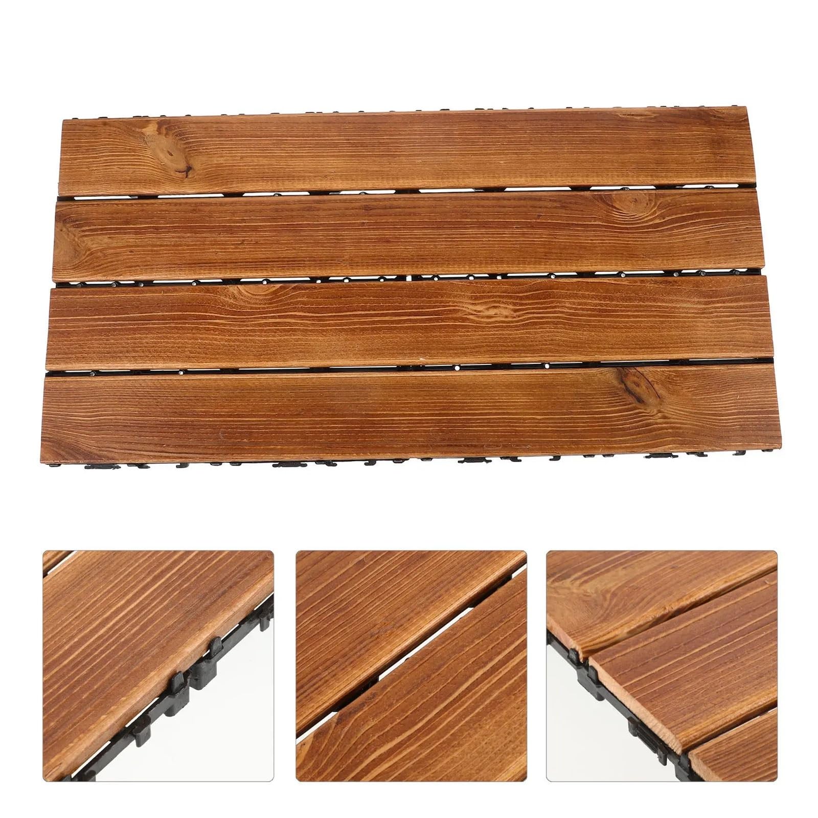 Baldosa Madera Carbonizada Multiusos Exterior