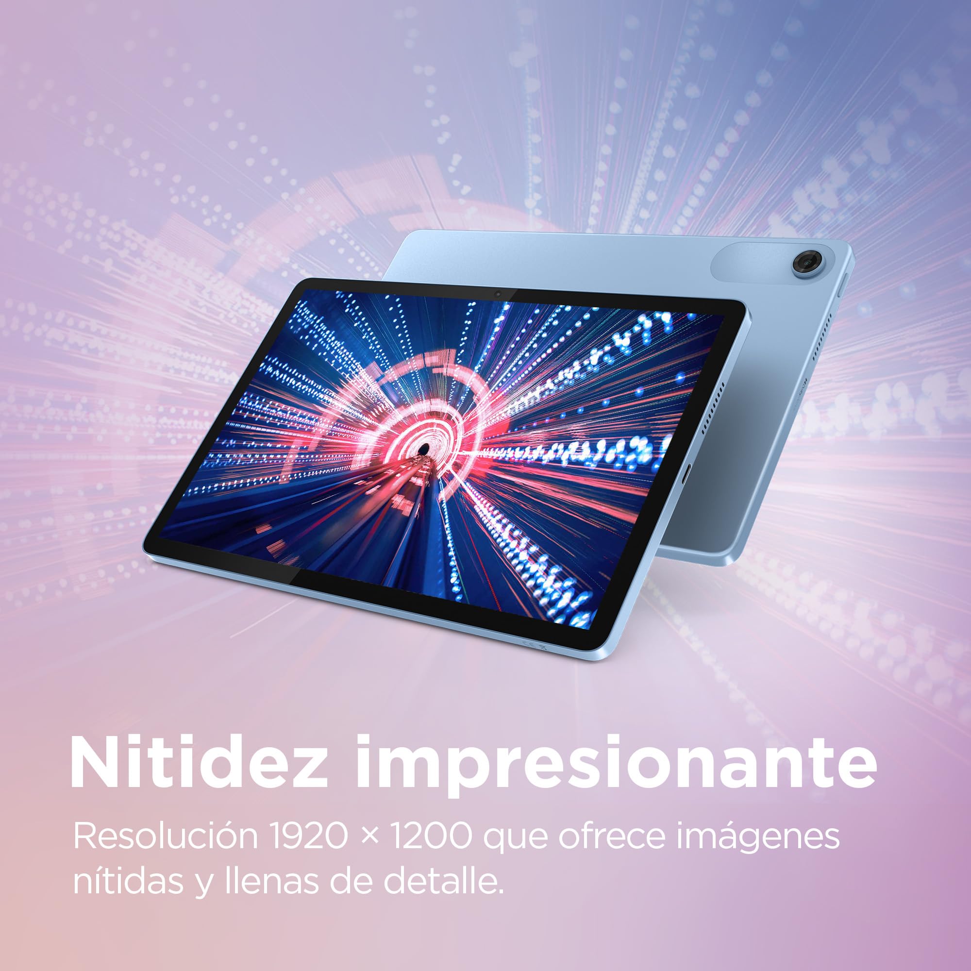Lenovo Tab – Tablet 10.1" WUXGA (MediaTek Helio G85, 4 GB RAM, 128 GB, 60 Hz, 2 Altavoces, Wi-Fi 5, Bluetooth 5.3, Android 14) Color Azul Polar – Incluye Case Transparente con Soporte Incorporado — view 8