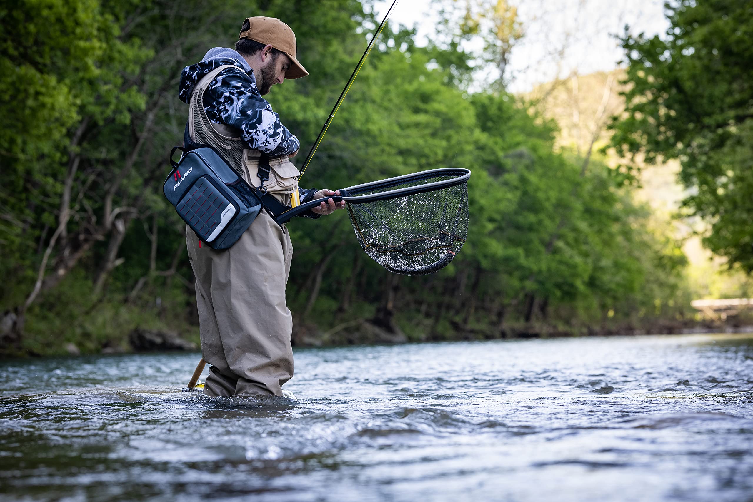 PLANO Weekend Series Sling Pack 3600, Wytrzymała Torba na Sprzęt Wędkarski, Torby do Przechowywania Sprzętu dla Wędkarzy, do Organizacji Całego Sprzętu i Narzędzi Wędkarskich, Panel Molle