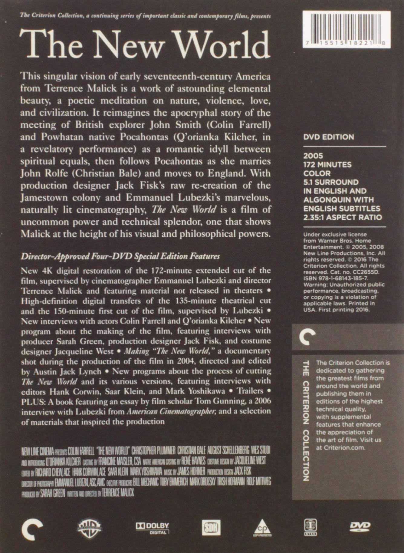 The New World (Criterion Collection)