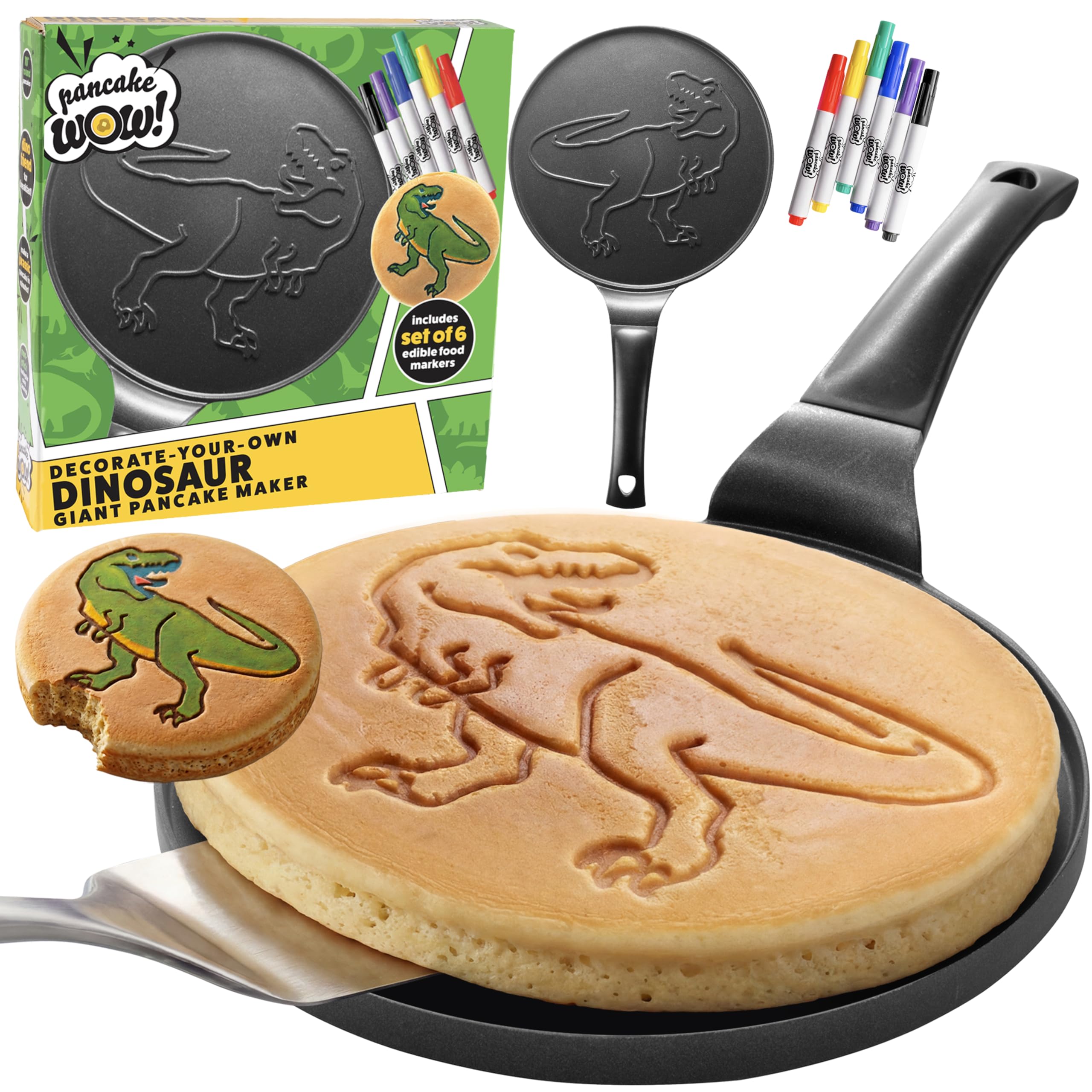 Amazon.com: Jumbo Pancake Pan- Dinosaur- Make Giant 10