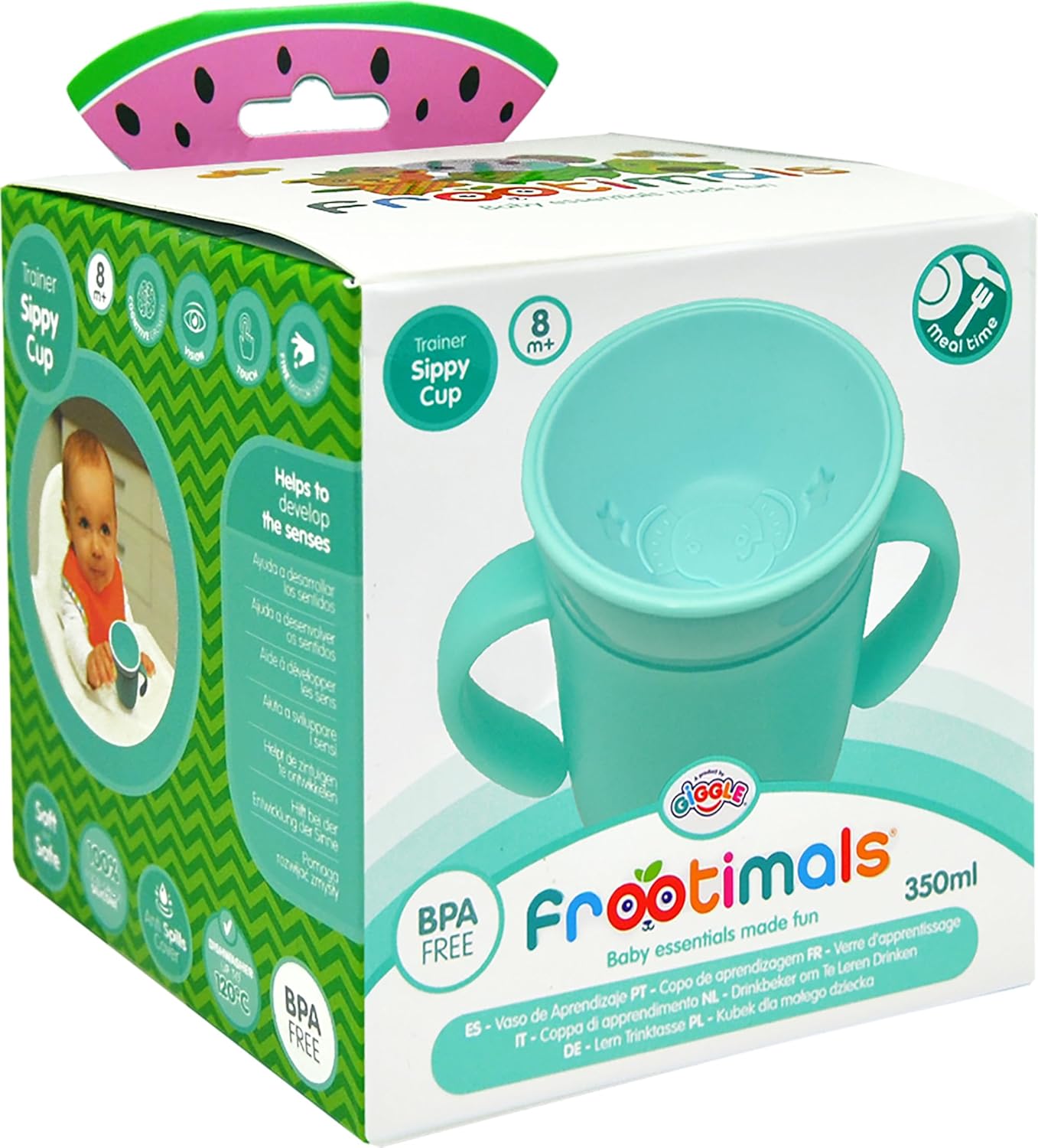 Kids Euroswan - Melany MELEPHANT FROOTIMALS Learning Glass, Multicolour (FT00008)