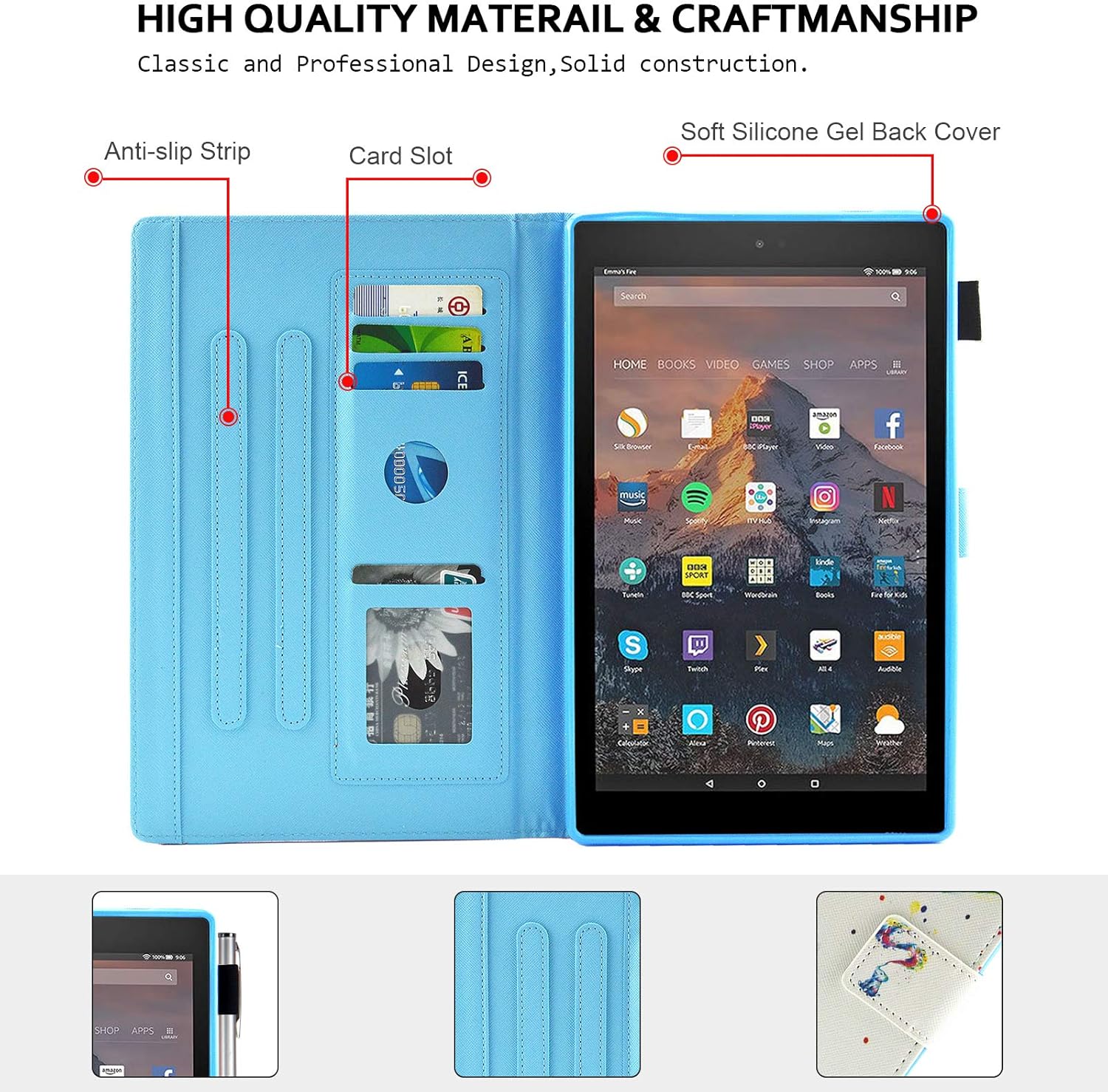 Up To 50% OFF Case for Amazon Fire HD 10 (9th/7th Generation, 2019/2017), Techcircle Multi-Angle Viewing Stand Cute Pattern Slim Folding Leather Protective Cover with Card Slots, Smart Sleep/Wake, Colorful Elephant Limited Discount Case for Amazon Fire HD 10 (9th/7th Generation, 2019/2017), Techcircle Multi-Angle Viewing Stand Cute Pattern Slim Folding Leather Protective Cover with Card Slots, Smart Sleep/Wake, Colorful Elephant
