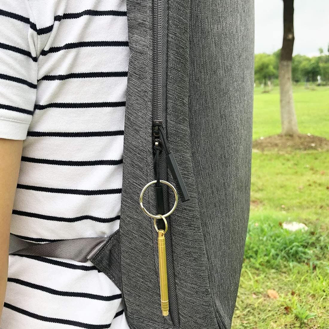 4 Stuzzicadenti In Titanio Portatili - Riutilizzabili, Impermeabili, Ideali Per Outdoor E Campeggio (Colore Oro) - Foto 5