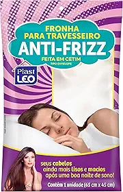 Fronha de Cetim Anti-frizz Branca (65x45cm) | Plast Leo (Ref.: 992-BR)