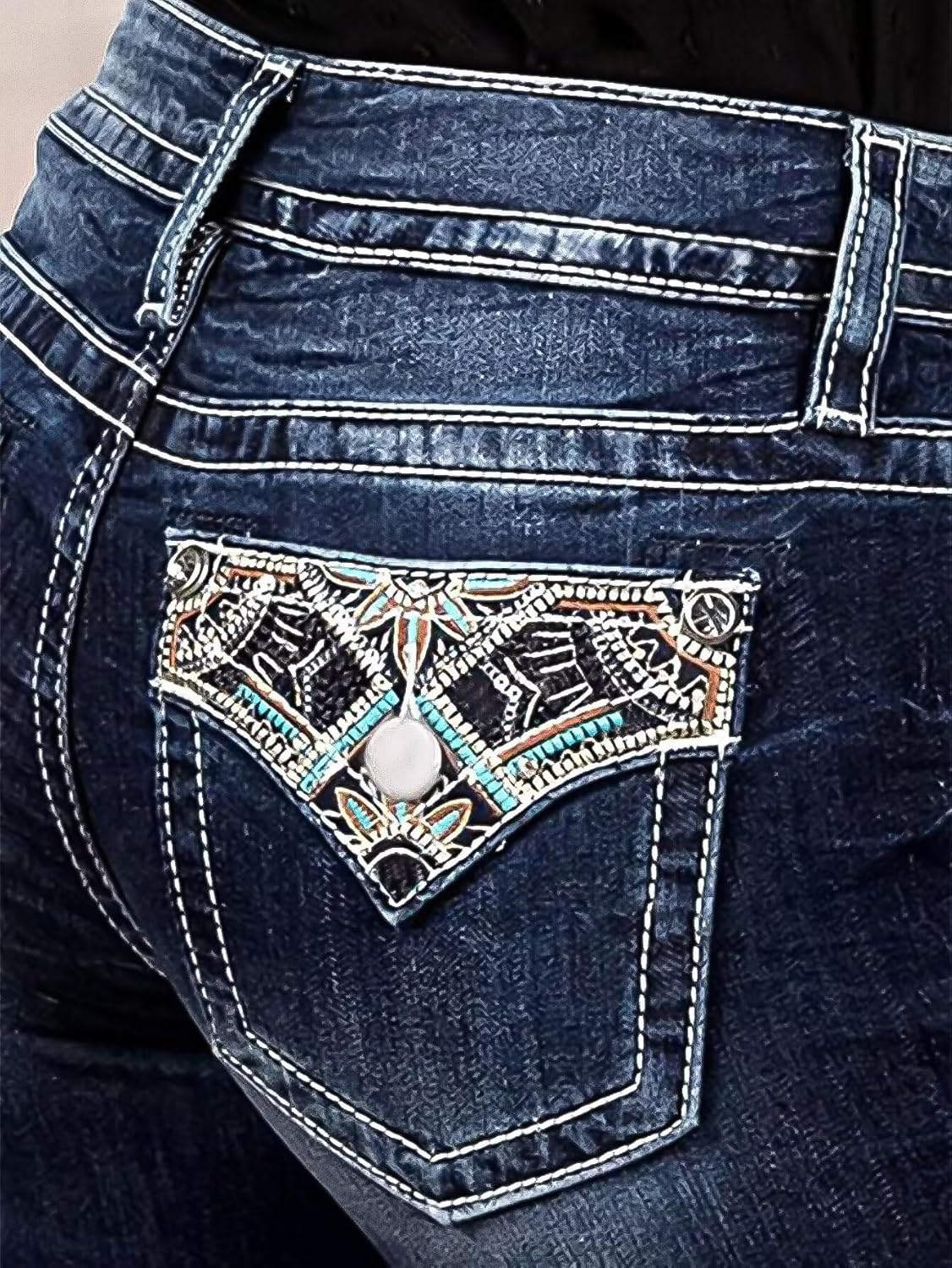 Flamingals Butt Lifting Bootcut Jeans Stretchy Casual Fall Winter Trendy Flare Leg Jeans for Women