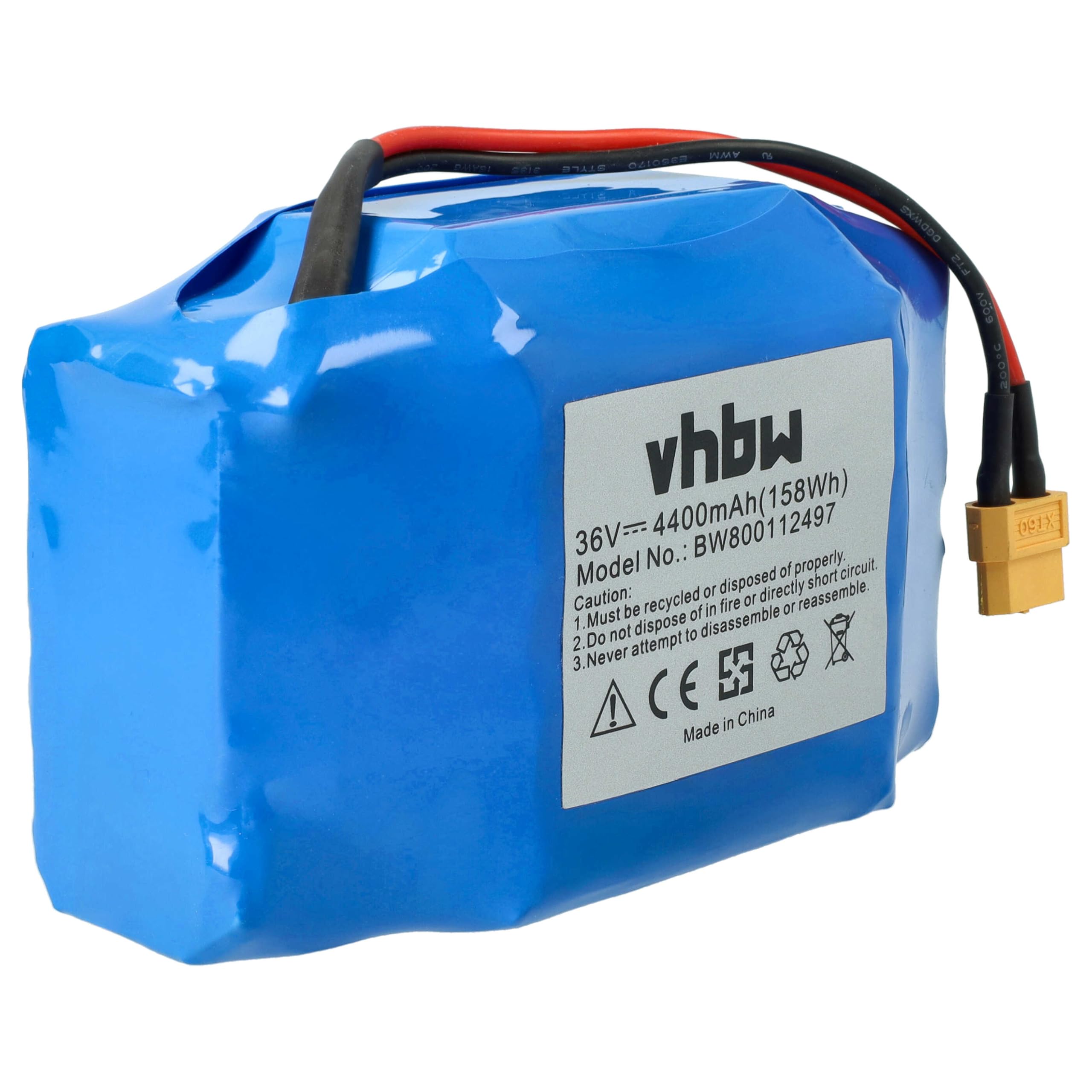 vhbw Batterie Remplacement pour VictPower Vica 10S2P | pour E-Scooter (4400mAh, 36V, Li-ion)