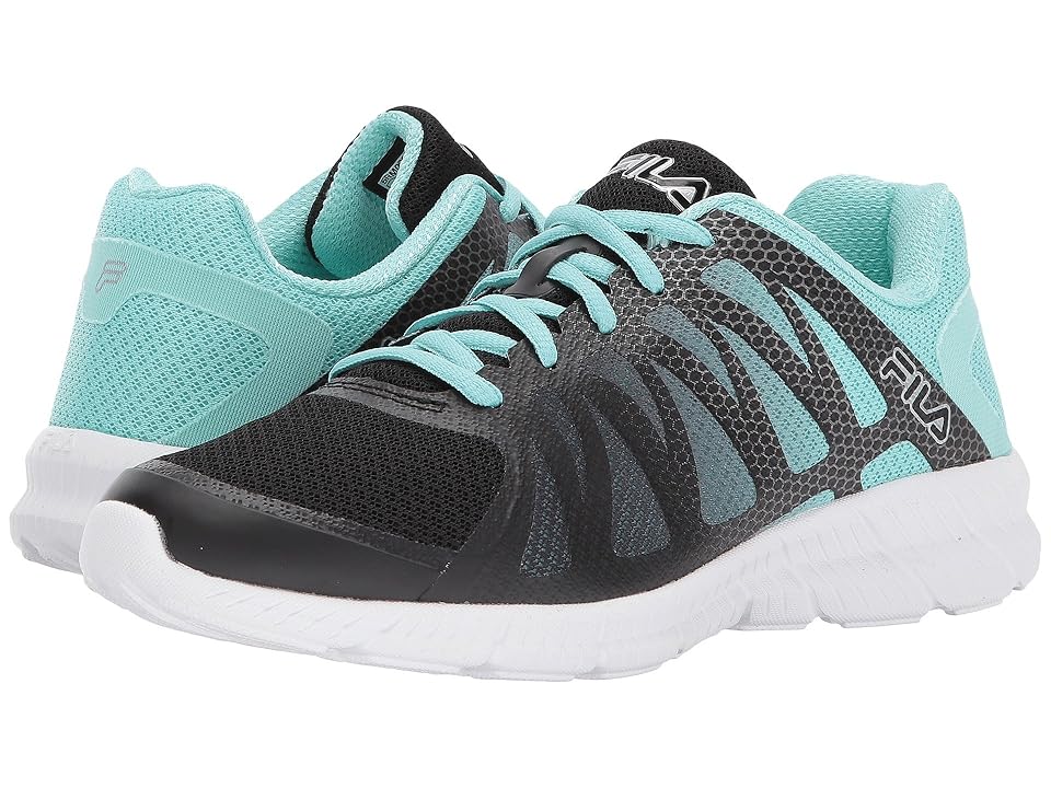 

Fila Memory Finition (Black/Aruba Blue/Metallic Silver) Women's Shoes