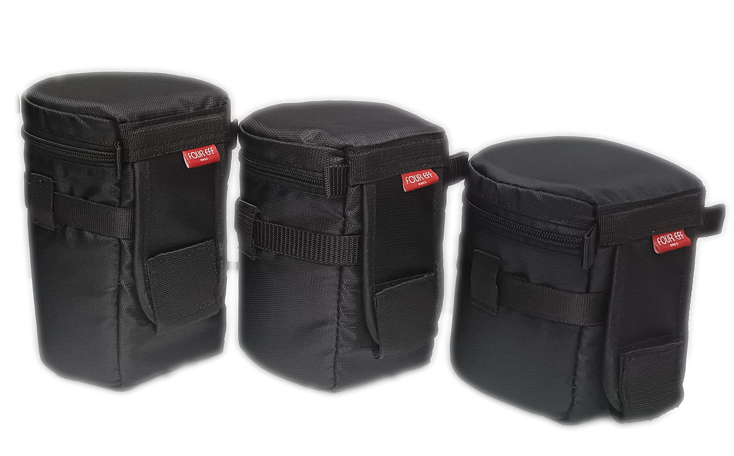 Four Eff (Black, Combo Lens Bag 6,7,8 inch