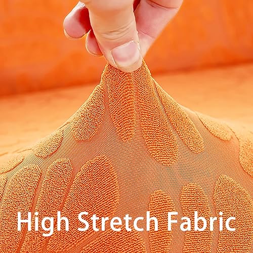 Miniatura 2 de Konsilsa Funda elástica para sofá, funda de sofá modular en forma de L de jacquard suave con parte inferior elástica, cubierta completa, protector