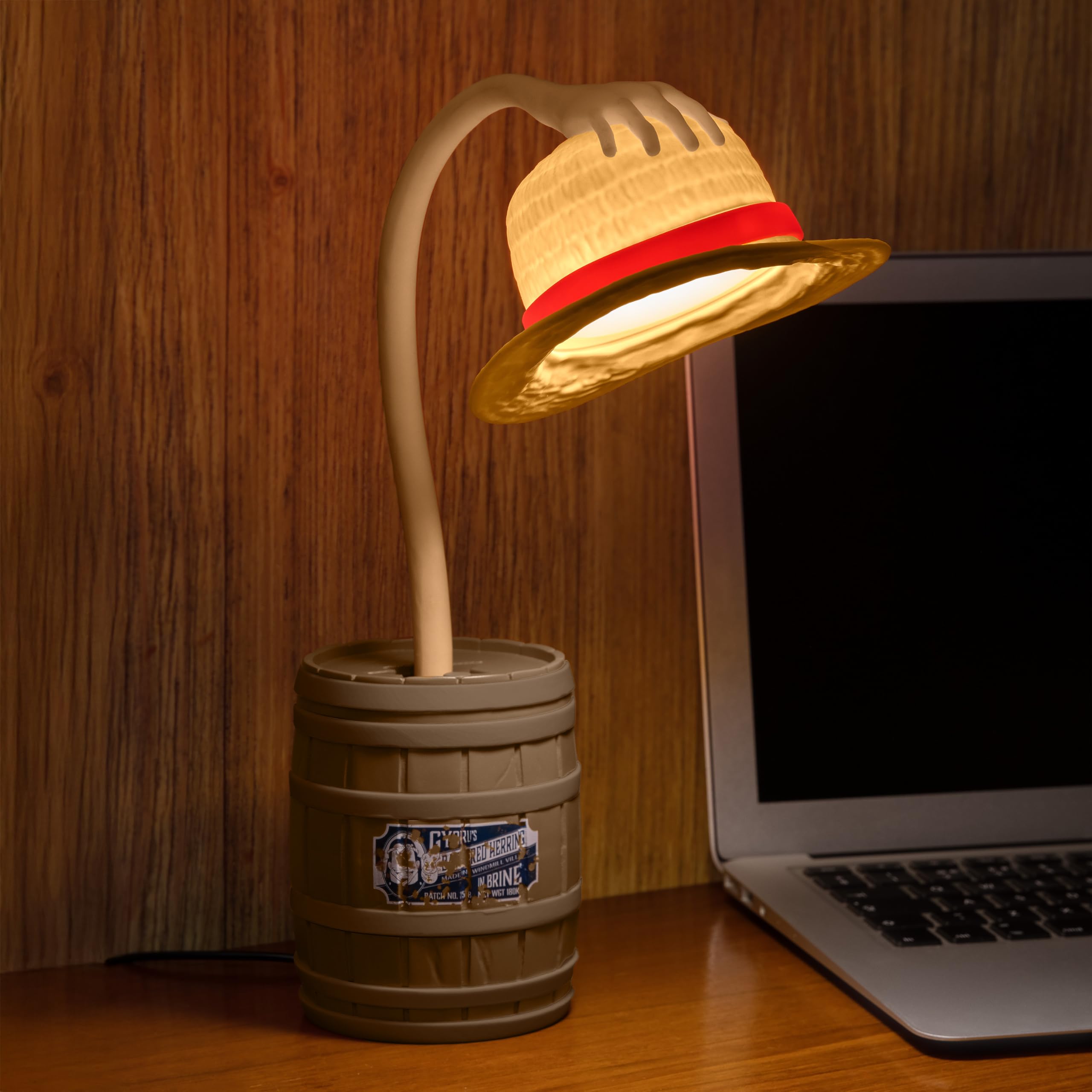 Paladone One-Piece-Strohhut-Schreibtischlampe, biegbar, offiziell lizenziert