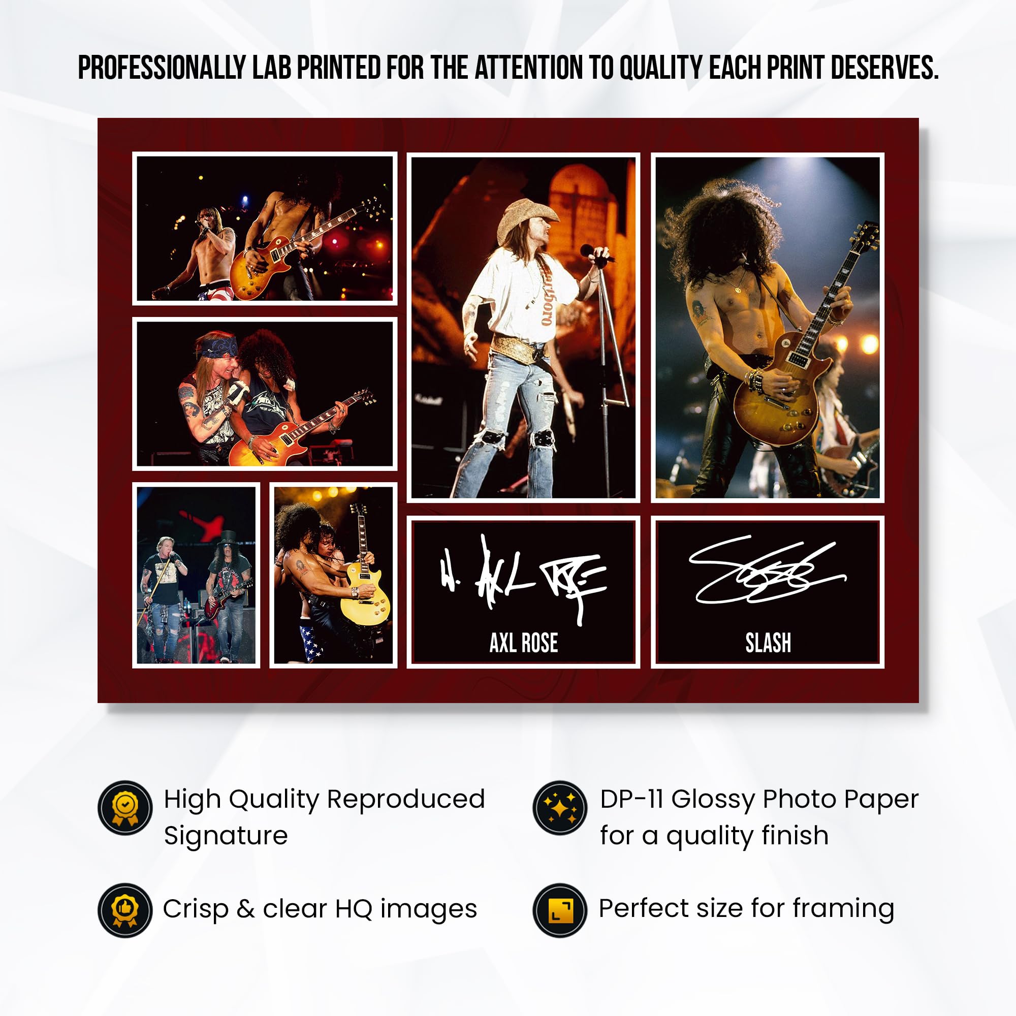 GUNS N' ROSES フレーム入り写真 495枚限定 Axl Rose NEW GUNS N ROSES AXEL ROSE SIGNED LIMITED EDITION FRAMED