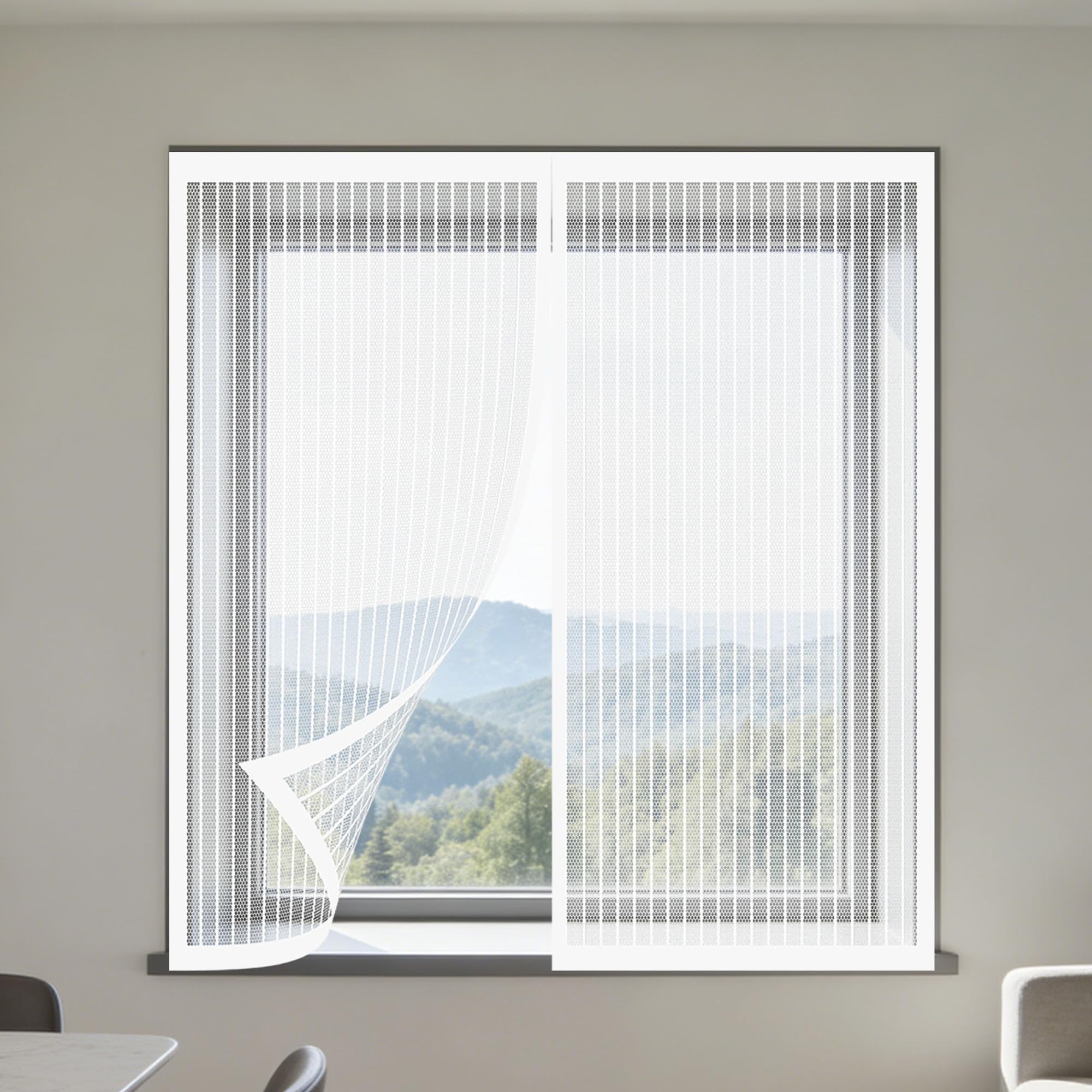 Moustiquaire magnétique 130x170 avec maille ultra fine anti-moustique sans perçage