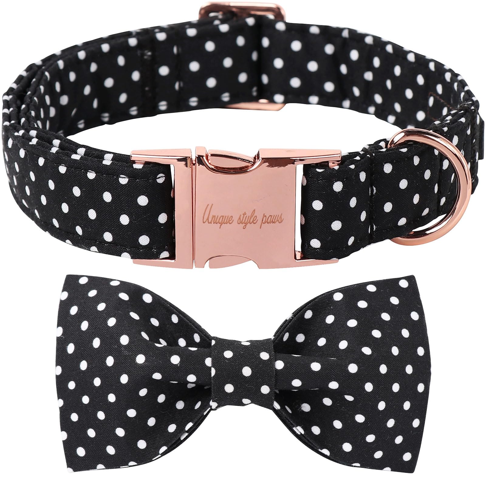 Unique Style Paws Pet Soft &Comfy Bowtie Dog Collar and Cat Collar Pet Gift for Dogs and Cats 6 Size and 7 Patterns