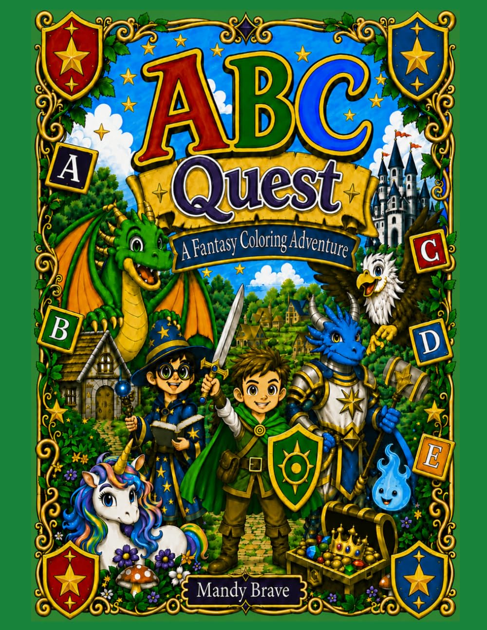 ABC Quest: A Fantasy Coloring Adventure