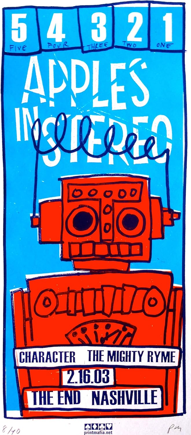 Apples in Stereo Poster w/Character & The Mighty Ryme 2003