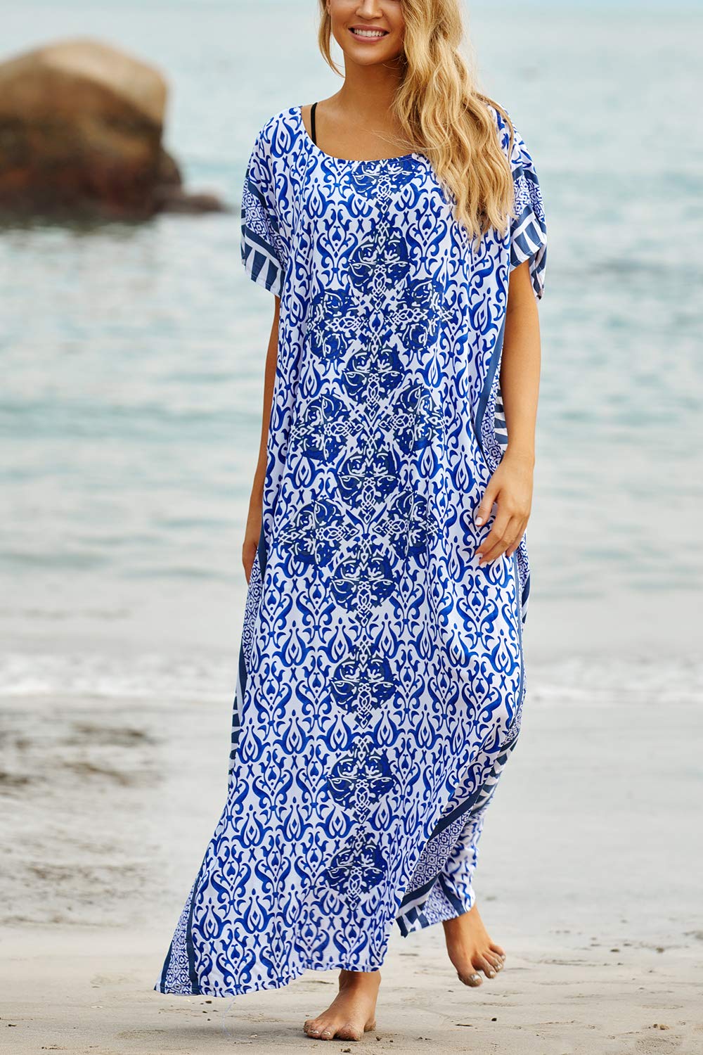 Kaftan boho plaża sukienka plus size dla kobiet