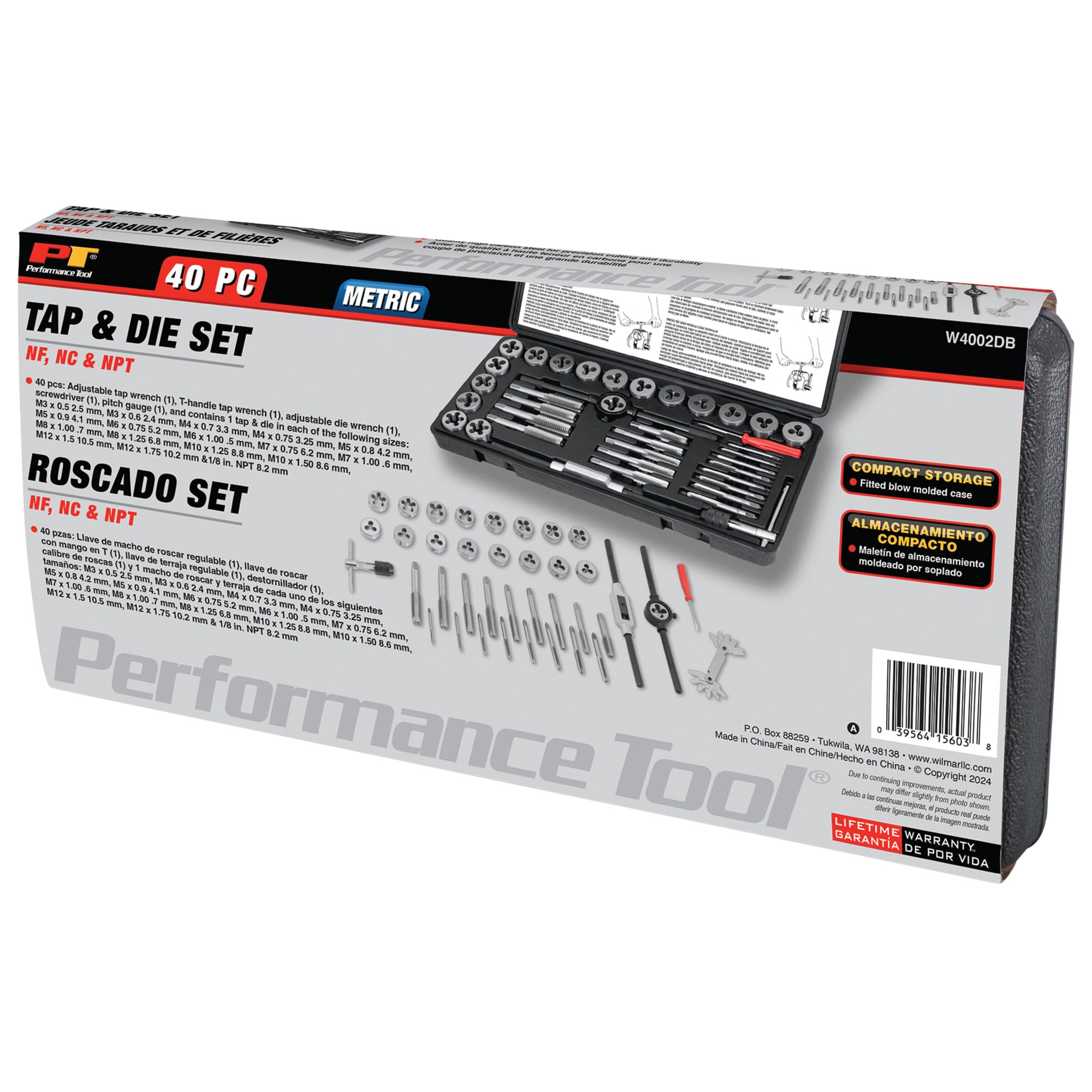 Amazon.com: Performance Tool W4002DB 40-Piece Metric Tap And Die