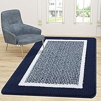 Vista 21 de Colorxy Tapete para puerta de interior, antideslizante, absorbente, resistente a la suciedad, tapetes resistentes de bajo perfil para interiores