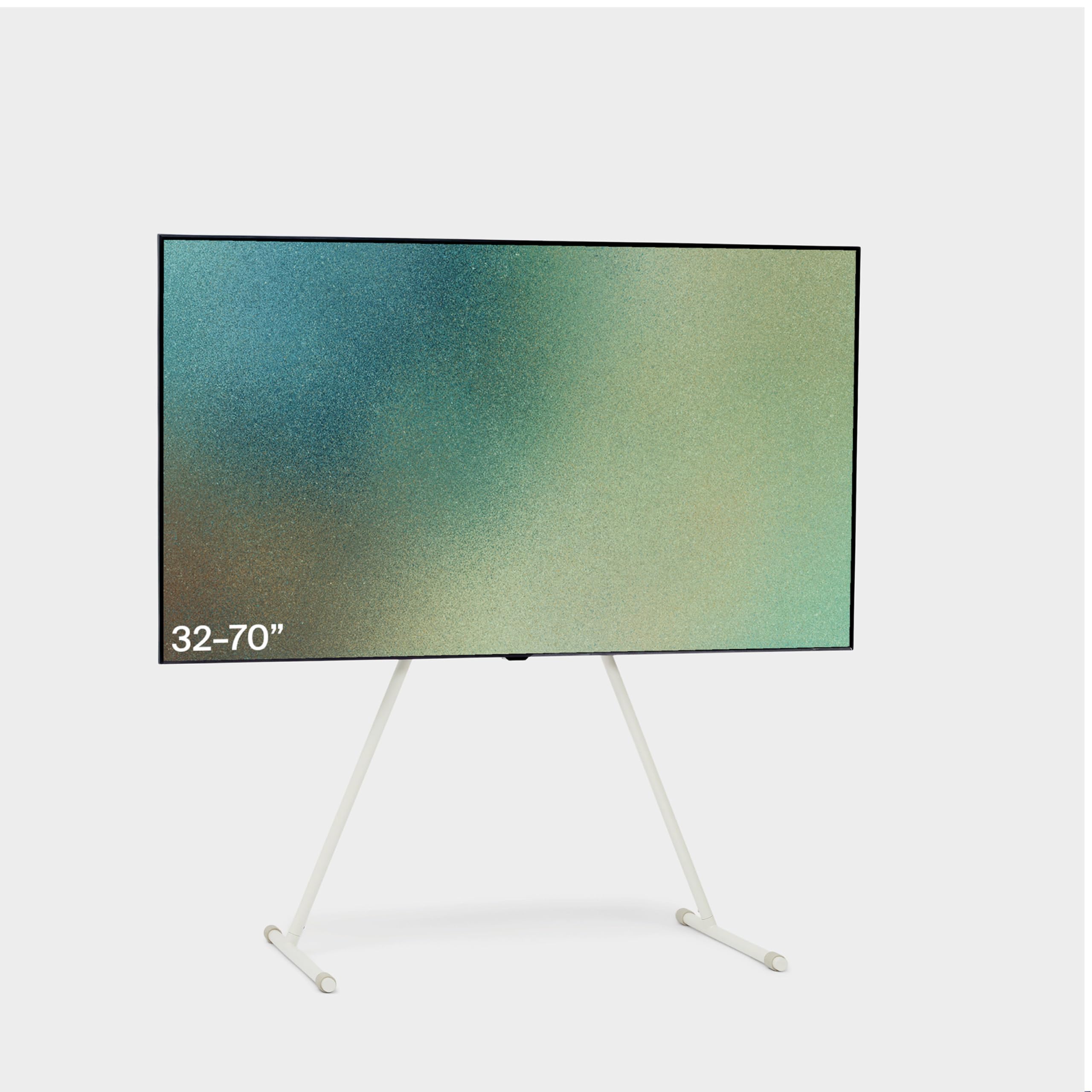 stand tv moderno in acciaio beige per 32-70 pol Fach