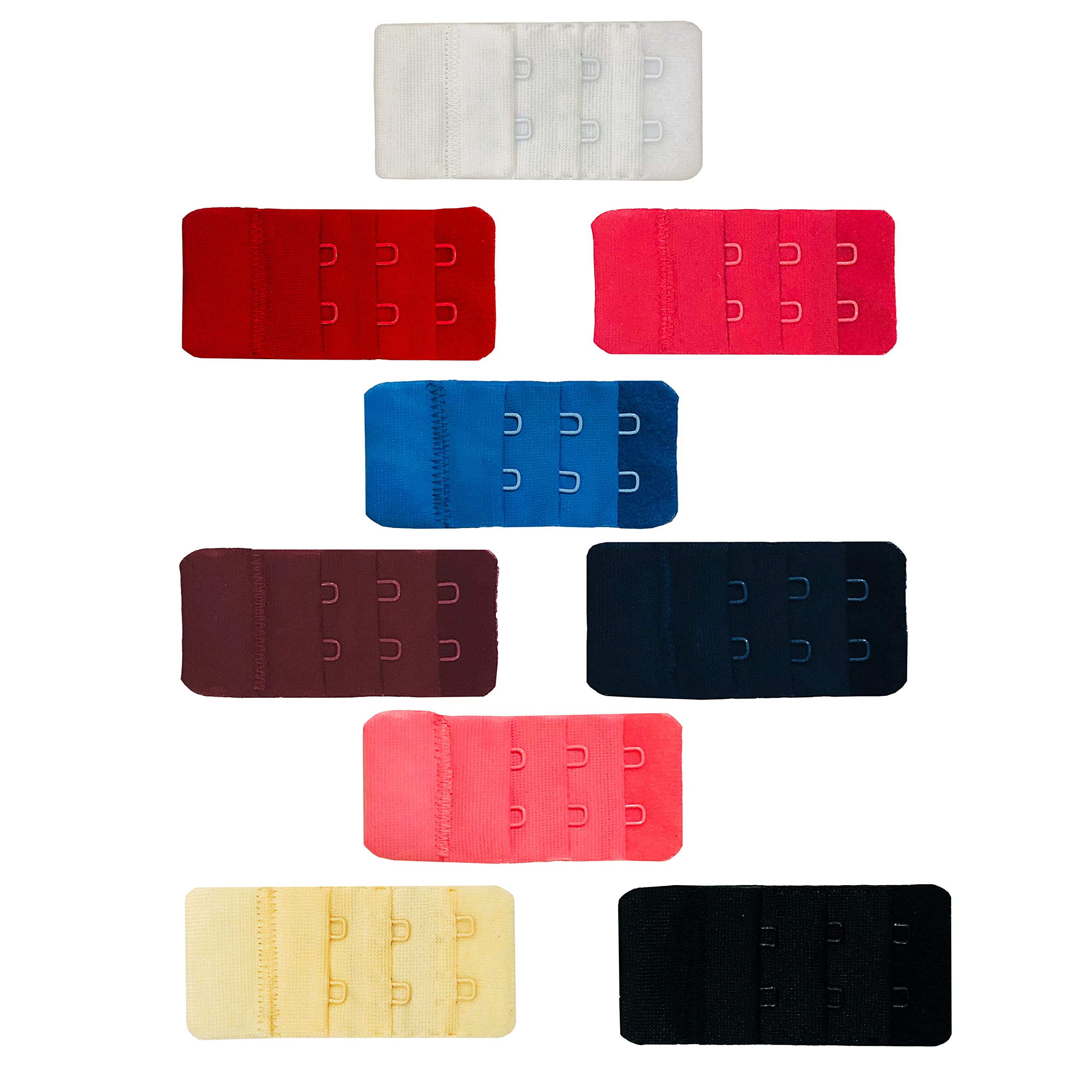 Women's Elastic Bra Strap Extender | Adjustable Extension Bra Accessories for Added Comfort and Support | Soft Stretchable Bras Extender Material for Everyday Wear | Multicolor | Set of 9-image-6