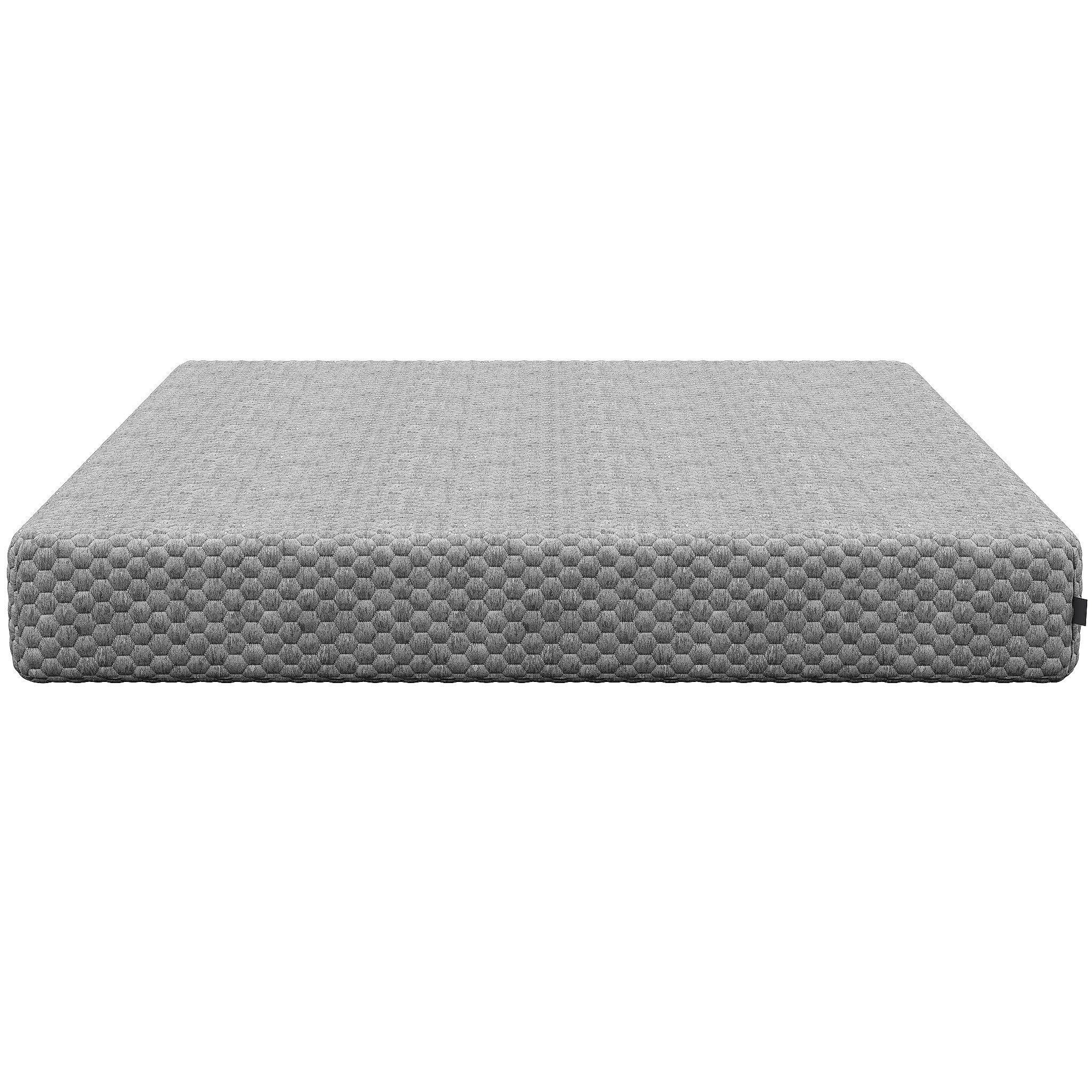 HXUHUWS Queen Foam Mattress Waterfall-Top Design, 10-Inch Medium Firm Comfort, White Color
