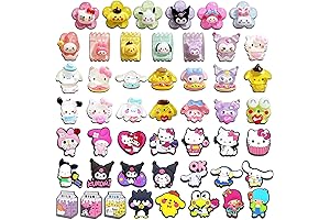 Shoe Charms (49 Pcs) - Resin + Pvc Shoe Charms for Clogs...