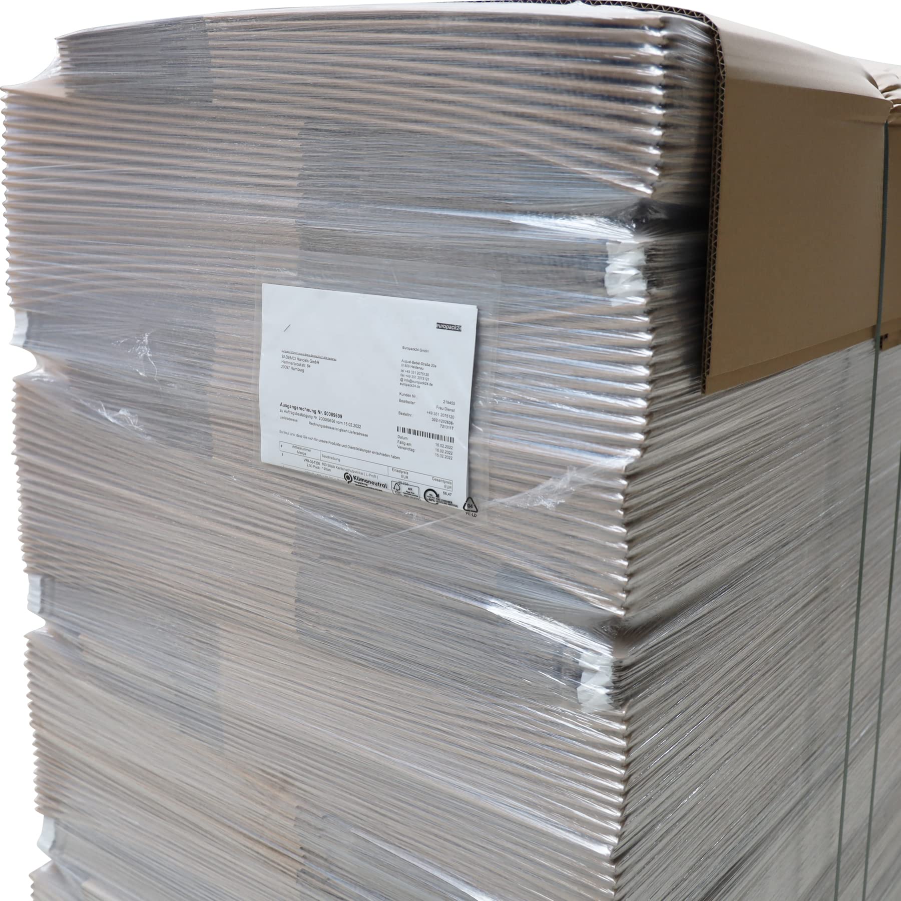 1000 Stück Begleitpapiertaschen transparent DIN C5 (220x155 mm) | neutral und unbedruckt | FSC-zertifiziert | Dokumententaschen C5 / Lieferscheintaschen selbstklebend