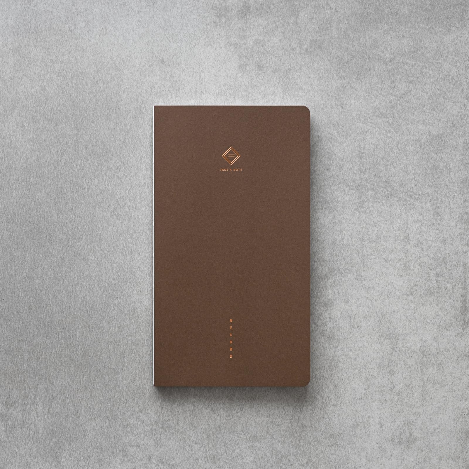 TAKE A NOTE "RECORD" MASTER Smart Grid Journal Notebook (BROWN) - 160 numbered pages with 68gsm Tomoe River Paper